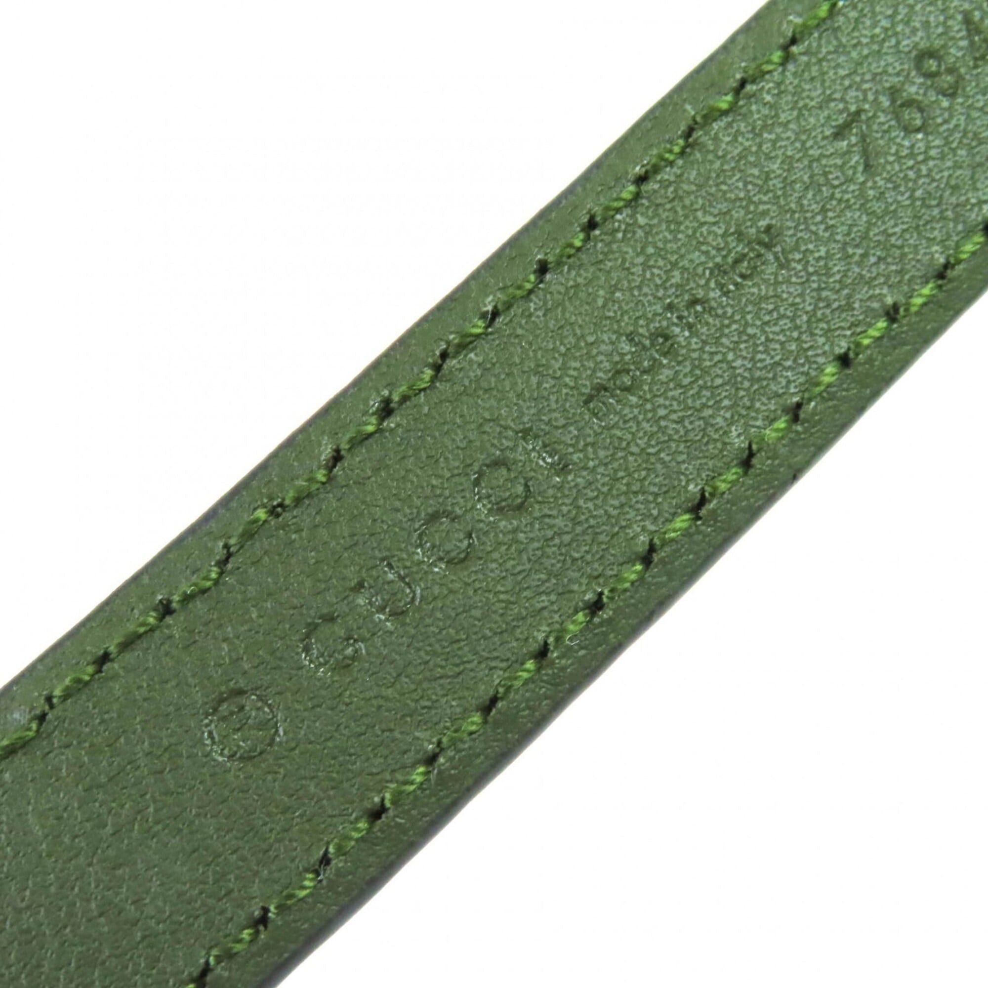 Gucci GUCCI 768431 Interlocking G Buckle GG Pattern Suede Leather Narrow Belt 75/30 Khaki with Dust Bag Made in Italy Size ONE SIZE - 8 Thumbnail