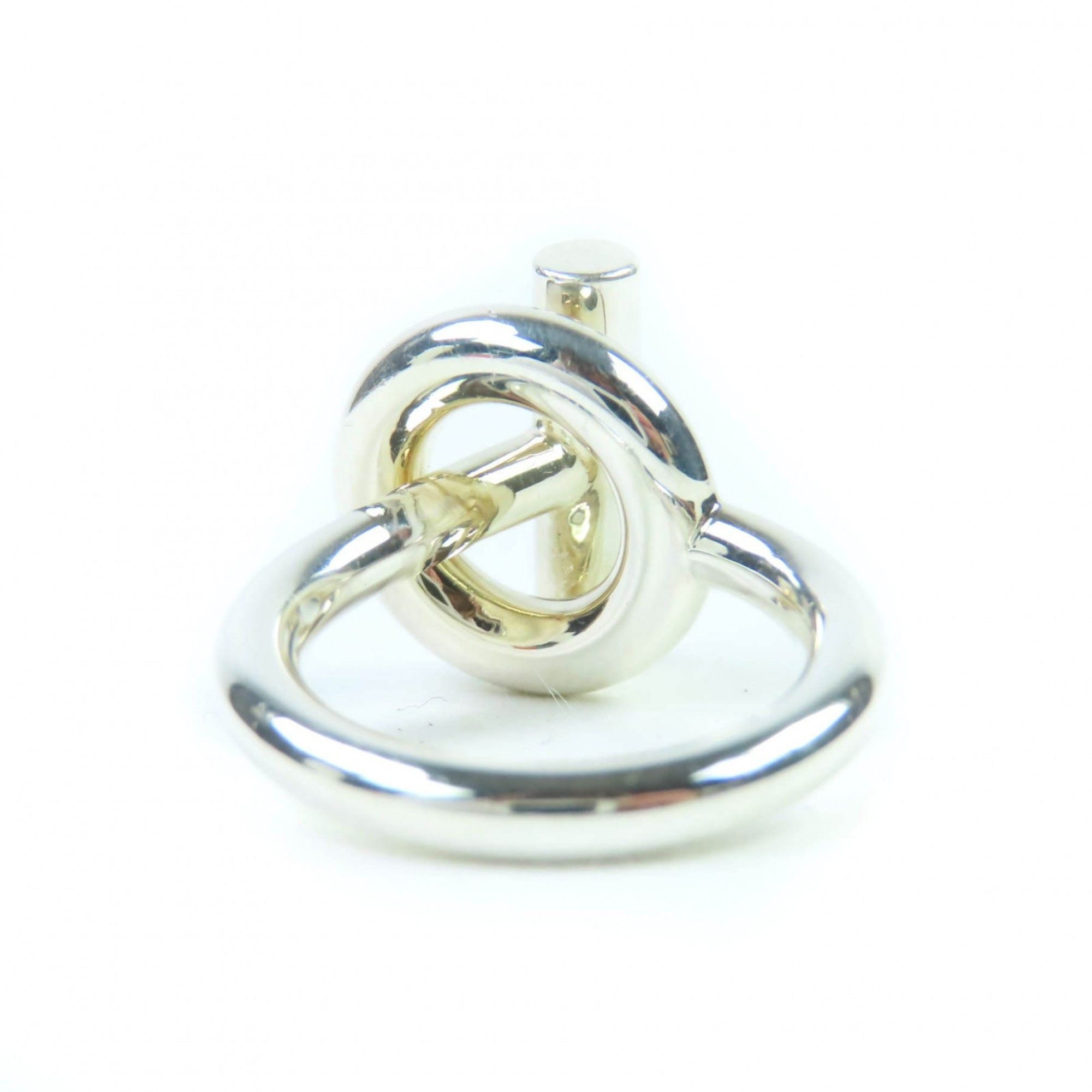 Hermes HERMES Echappé MM 925 Silver Ring, Size 51 (Japan equivalent), Includes Case, Made in Italy, Weight 9.94g, Women's Size ONE SIZE - 4 Thumbnail