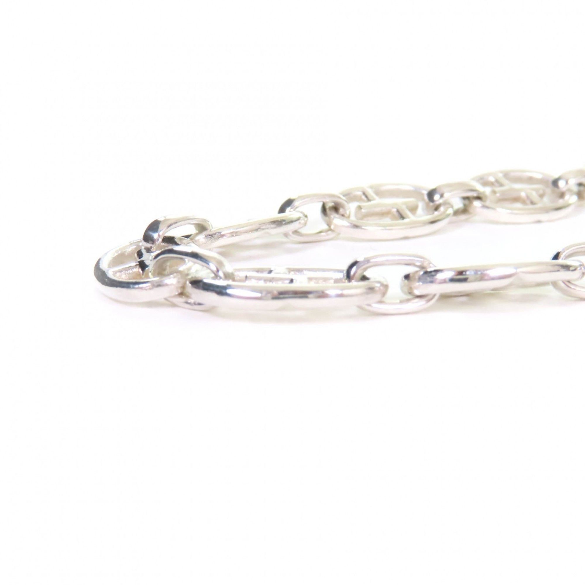 Gucci Vintage GUCCI 925 Tom Ford-era Double G Anchor Chain Choker in Silver, Made Italy, with Case, Weight 40.7g, Women's Size ONE SIZE - 7 Thumbnail