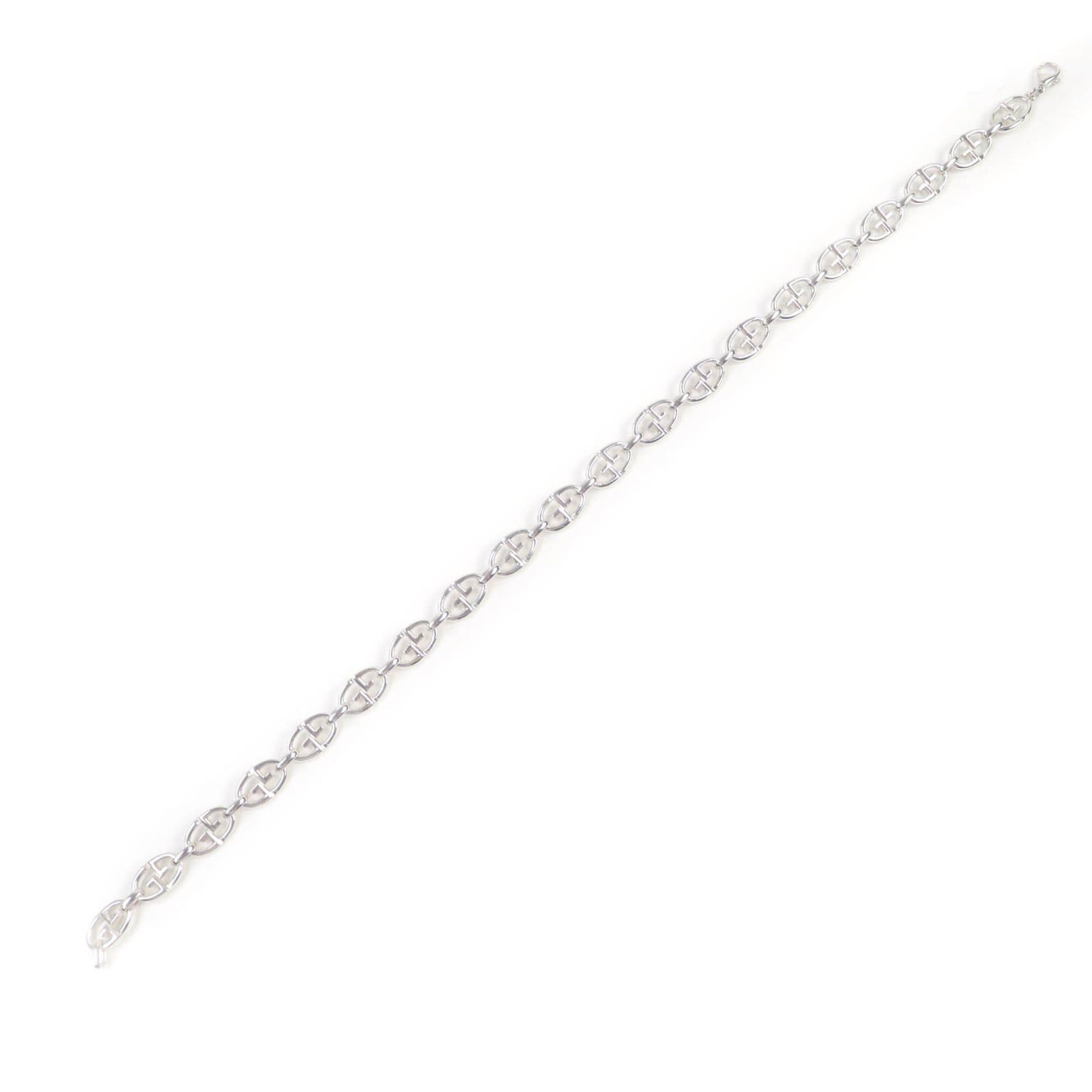 Gucci Vintage GUCCI 925 Tom Ford-era Double G Anchor Chain Choker in Silver, Made Italy, with Case, Weight 40.7g, Women's Size ONE SIZE - 5 Thumbnail