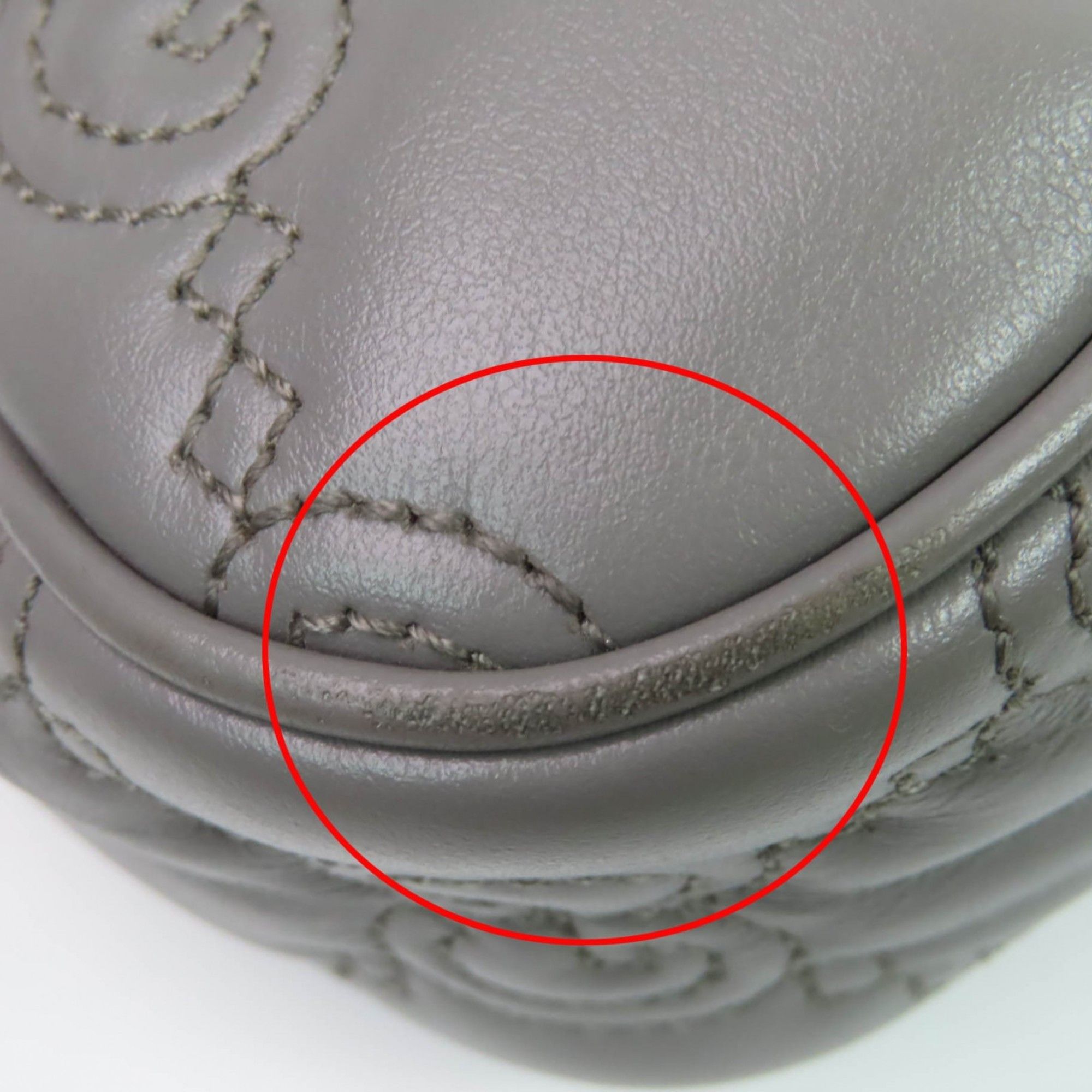 Gucci GUCCI 735049 GG Matelasse Leather 2-Way Handbag/Shoulder Bag, Gray, Includes Dust Made in Italy, Women's Size ONE SIZE - 15 Thumbnail