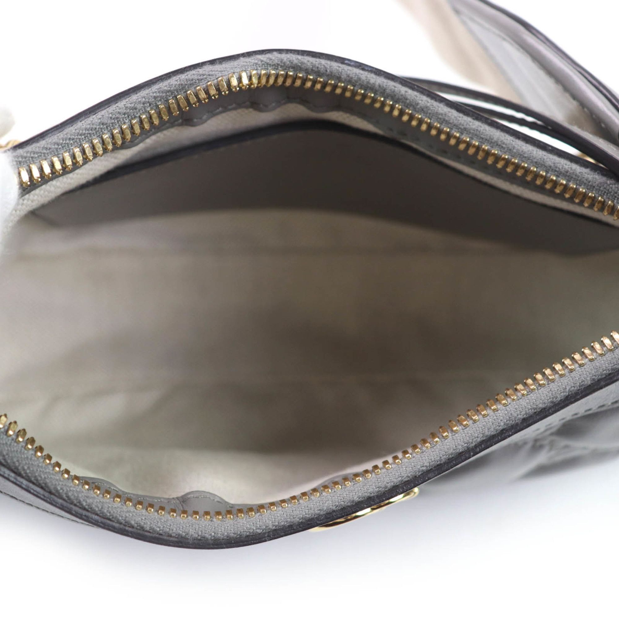 Gucci GUCCI 735049 GG Matelasse Leather 2-Way Handbag/Shoulder Bag, Gray, Includes Dust Made in Italy, Women's Size ONE SIZE - 8 Thumbnail