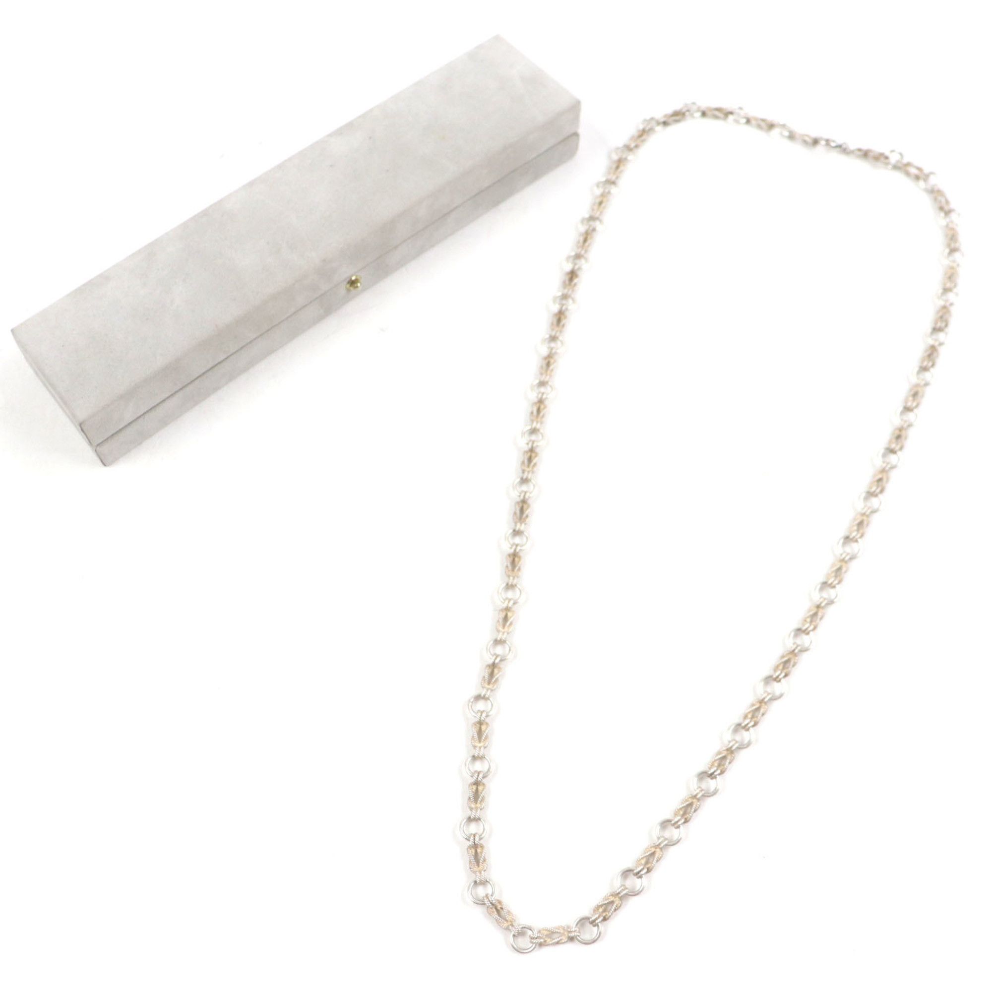 Hermes HERMES Vintage Audienne Long Chain Necklace, Silver, 82cm, with Case, Men's and Women's Accessories Size ONE SIZE - 2 Thumbnail