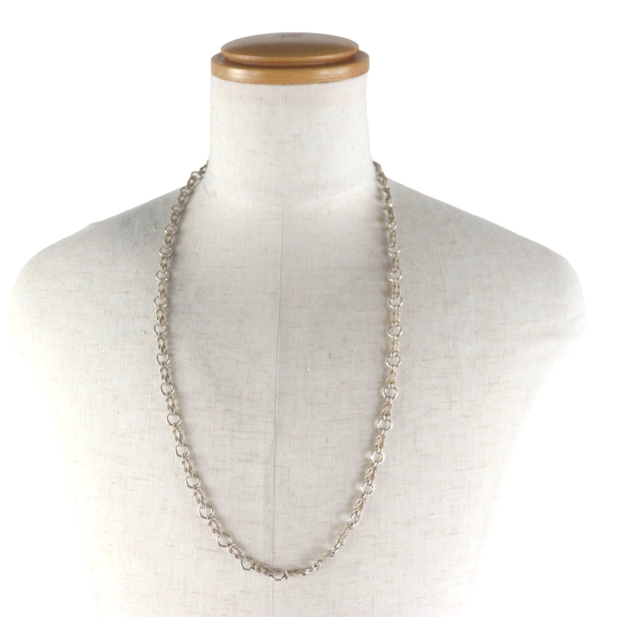 Hermes HERMES Vintage Audienne Long Chain Necklace, Silver, 82cm, with Case, Men's and Women's Accessories Size ONE SIZE - 3 Thumbnail