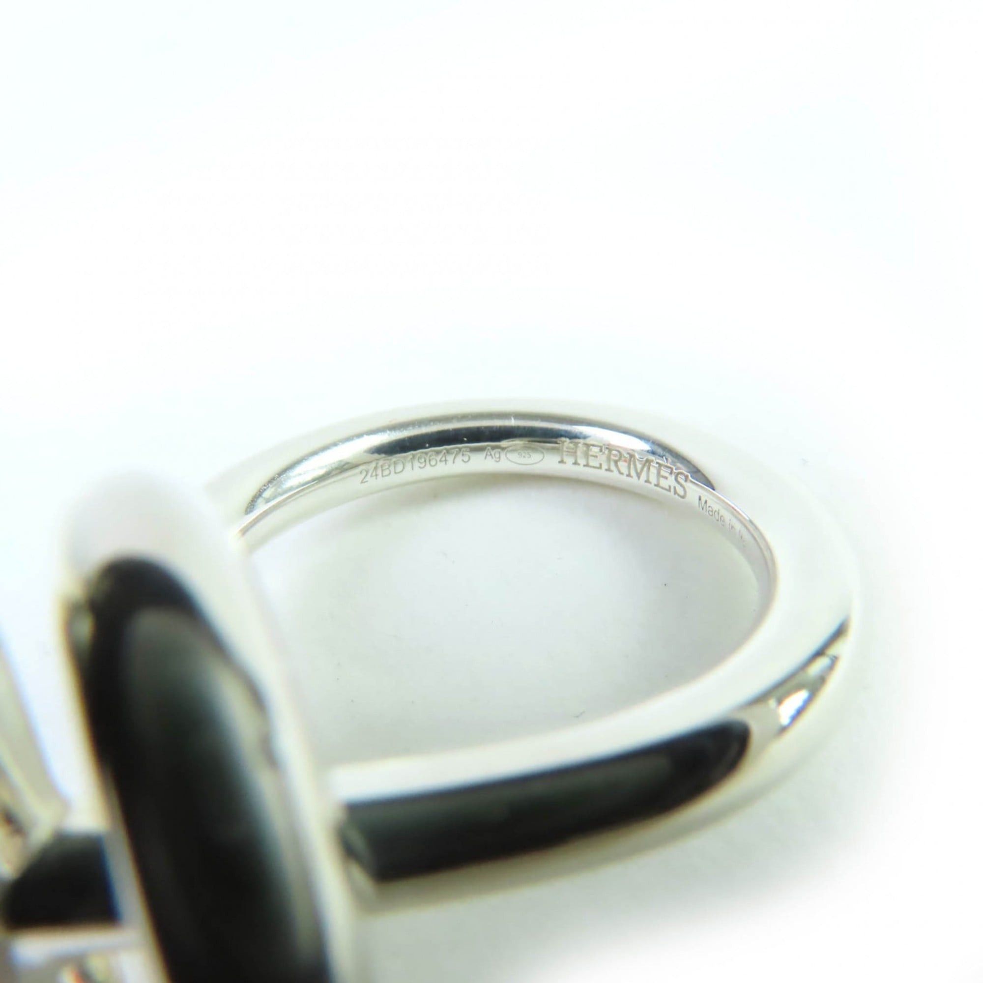 Hermes HERMES Echappé MM Ring, AG925 Silver, Size 50, Approximately Japanese Size, Includes Box, Made in Italy, Weight 9.8g, Women's Size ONE SIZE - 6 Thumbnail