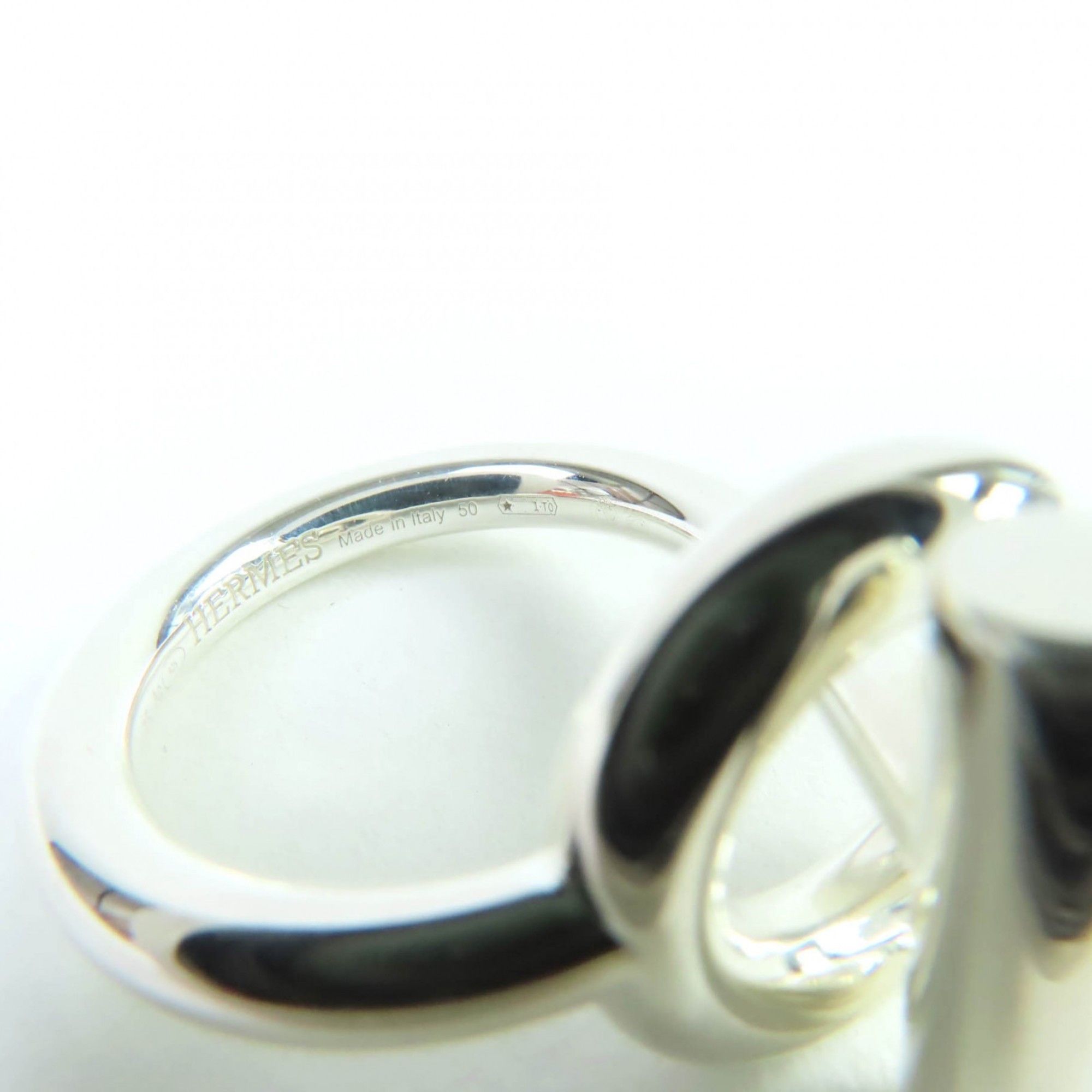 Hermes HERMES Echappé MM Ring, AG925 Silver, Size 50, Approximately Japanese Size, Includes Box, Made in Italy, Weight 9.8g, Women's Size ONE SIZE - 7 Thumbnail
