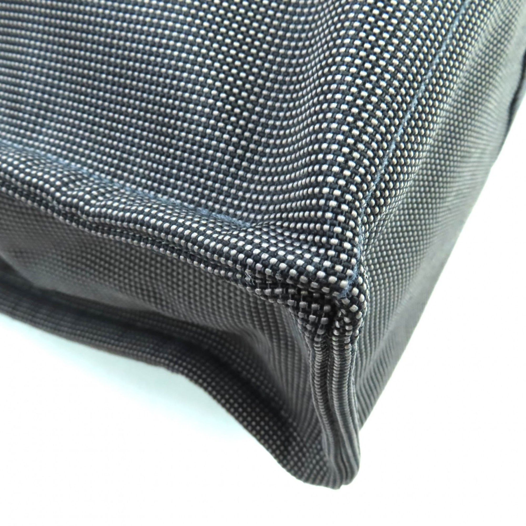 Hermes HERMES Air Line MM Silver Hardware Serie Button Canvas Tote Bag Gray Made in France Women's Size ONE SIZE - 5 Thumbnail
