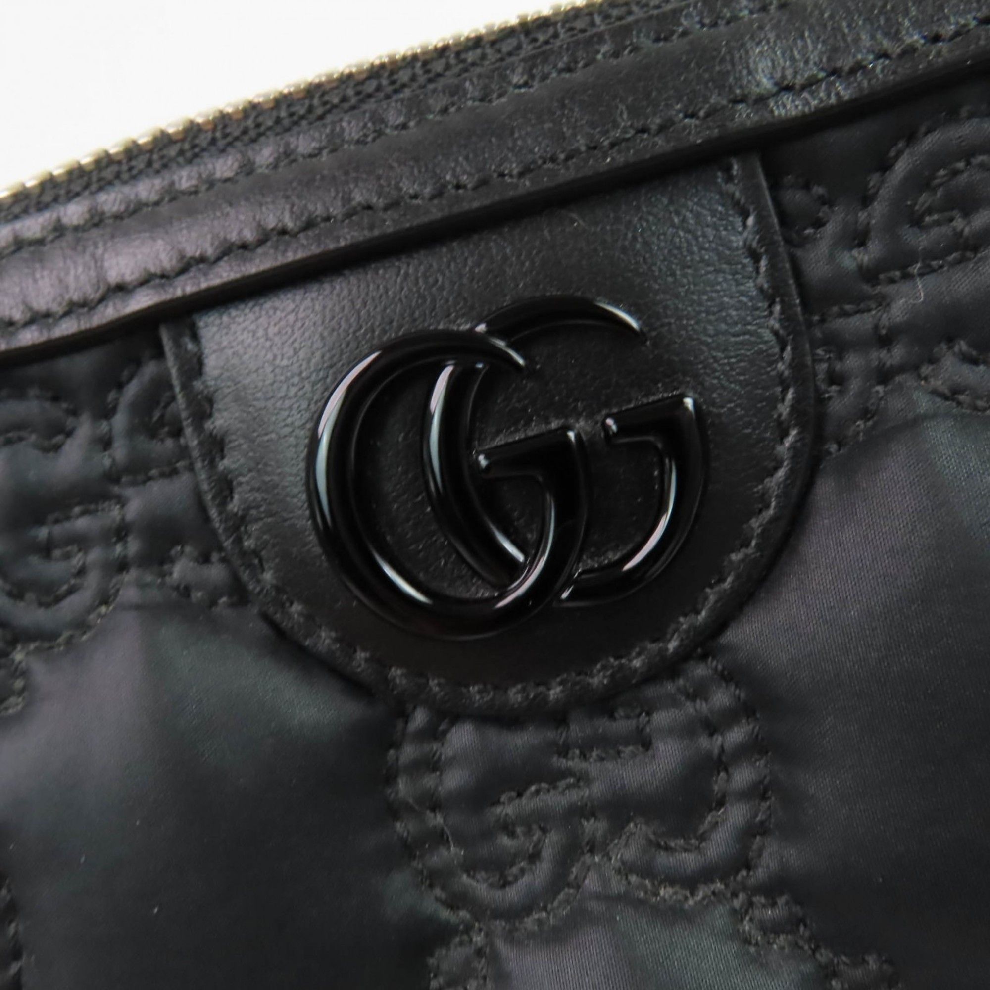Gucci GUCCI 72604 GG Marmont Makeup Pouch, Small Item Black and Purple, Box Dust Bag Included, Made in Italy, Women's Size ONE SIZE - 8 Thumbnail