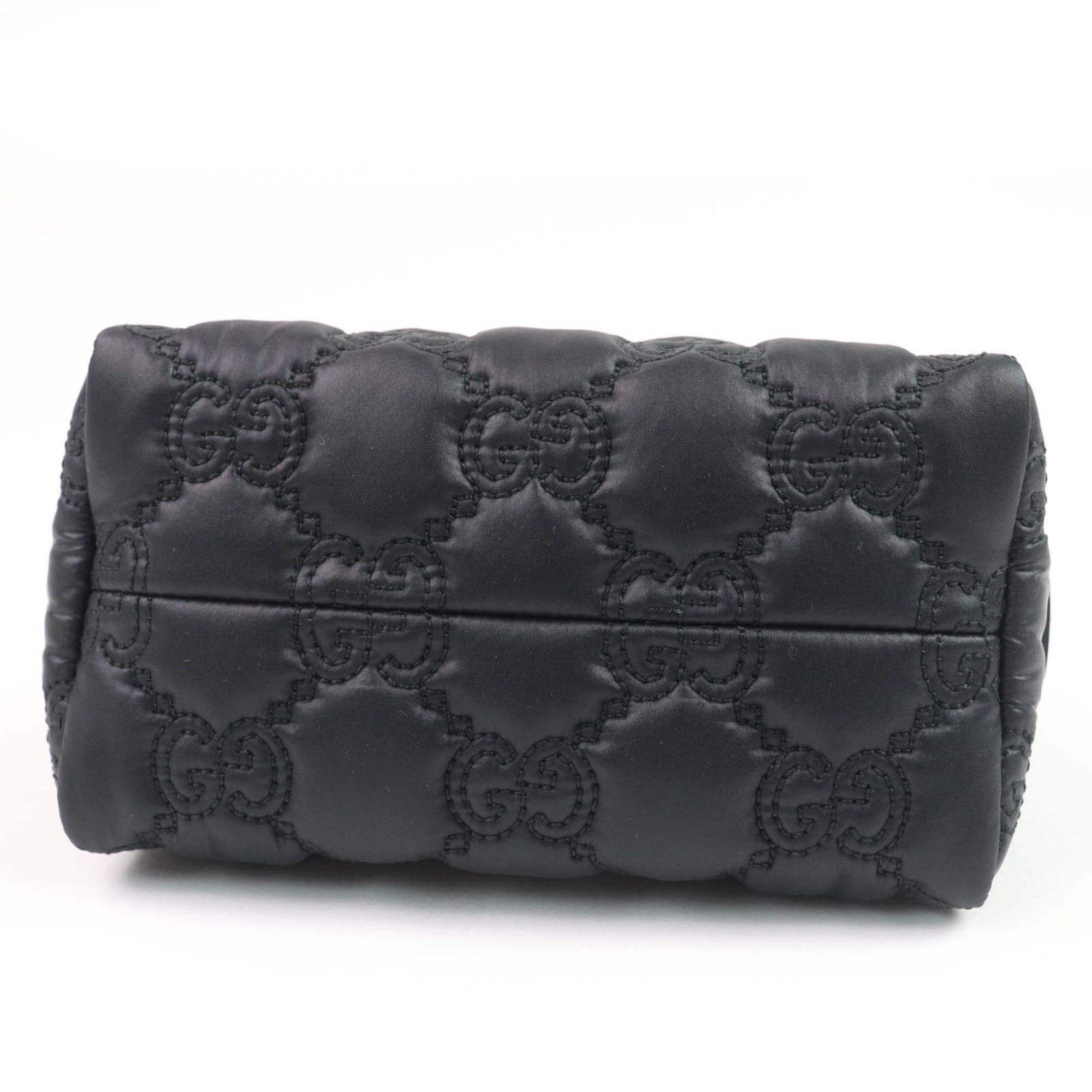 Gucci GUCCI 72604 GG Marmont Makeup Pouch, Small Item Black and Purple, Box Dust Bag Included, Made in Italy, Women's Size ONE SIZE - 4 Thumbnail