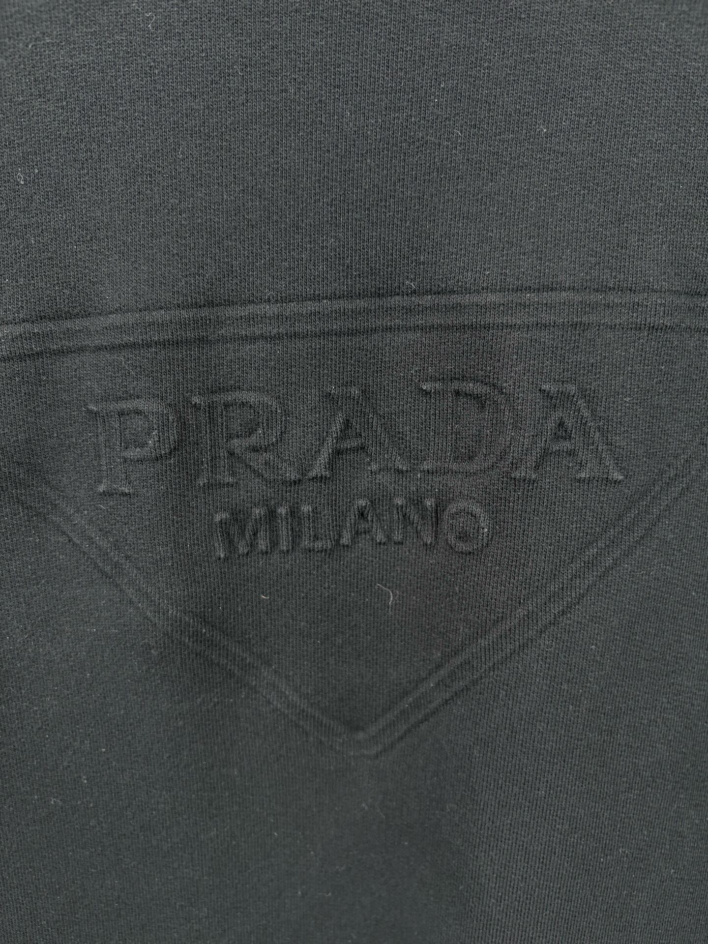 Prada Prada Debossed Triangle Logo T-Shirt Size L Size US L / EU 52-54 / 3 - 3 Thumbnail