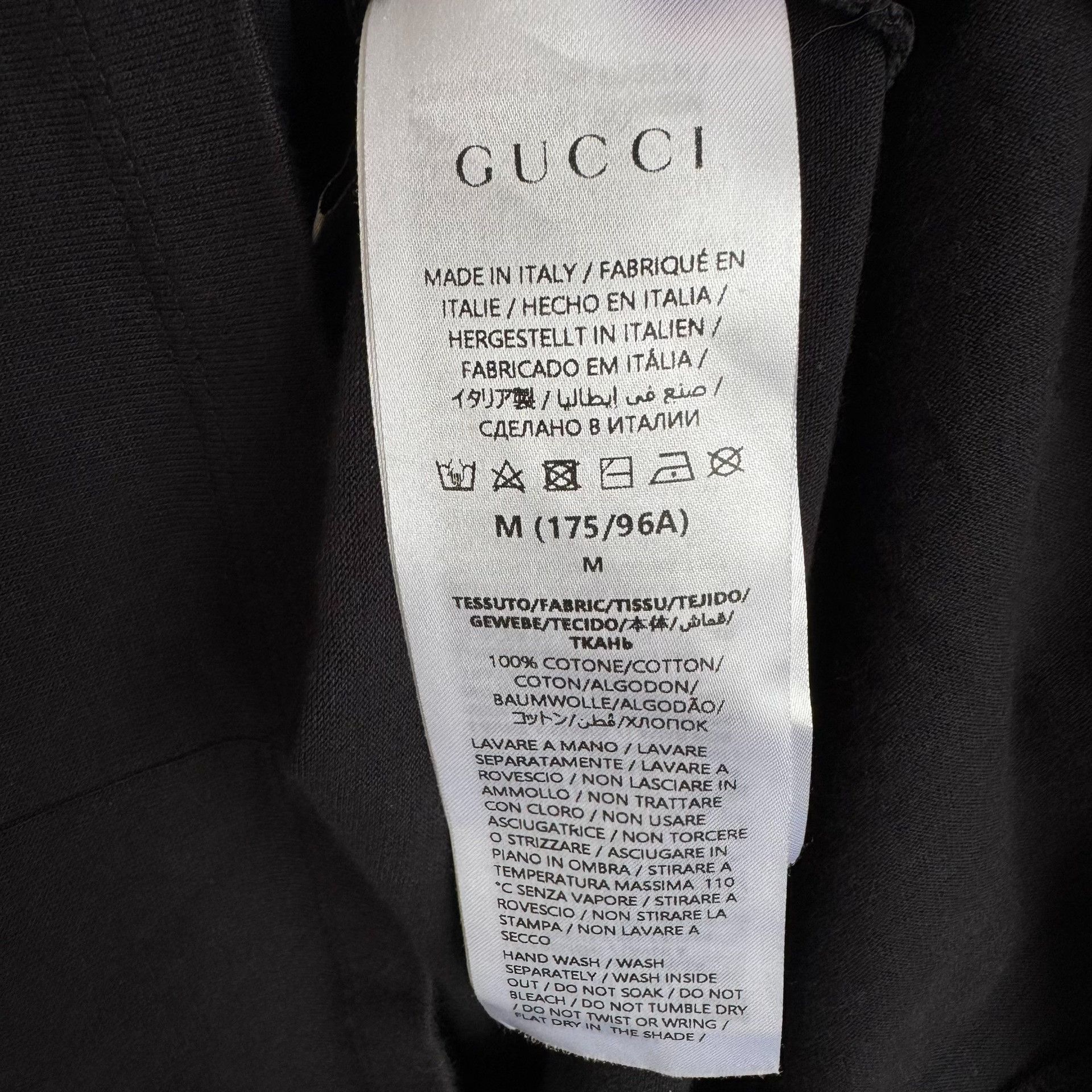 Gucci Gucci Lightning Logo Graphic T-Shirt Size M Size US M / EU 48-50 / 2 - 4 Thumbnail