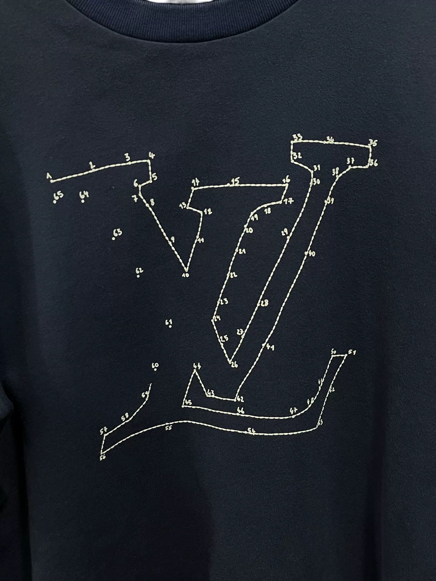Louis Vuitton Louis Vuitton Embroidery LV Logo Sweatshirt Size M Size US M / EU 48-50 / 2 - 3 Thumbnail