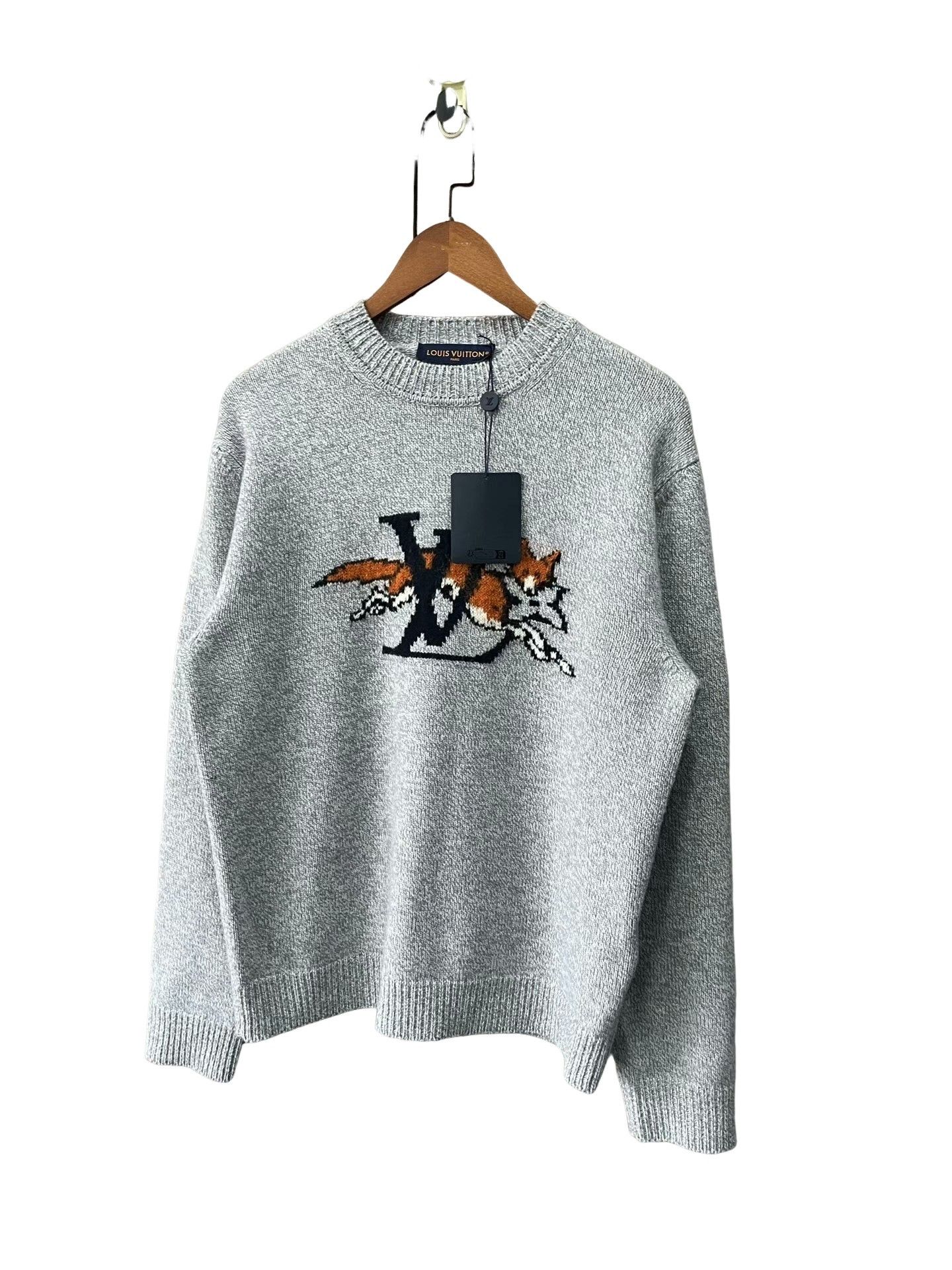 Louis Vuitton Louis Vuitton Fox Logo Knit Sweater Size M Size US M / EU 48-50 / 2 - 4 Thumbnail