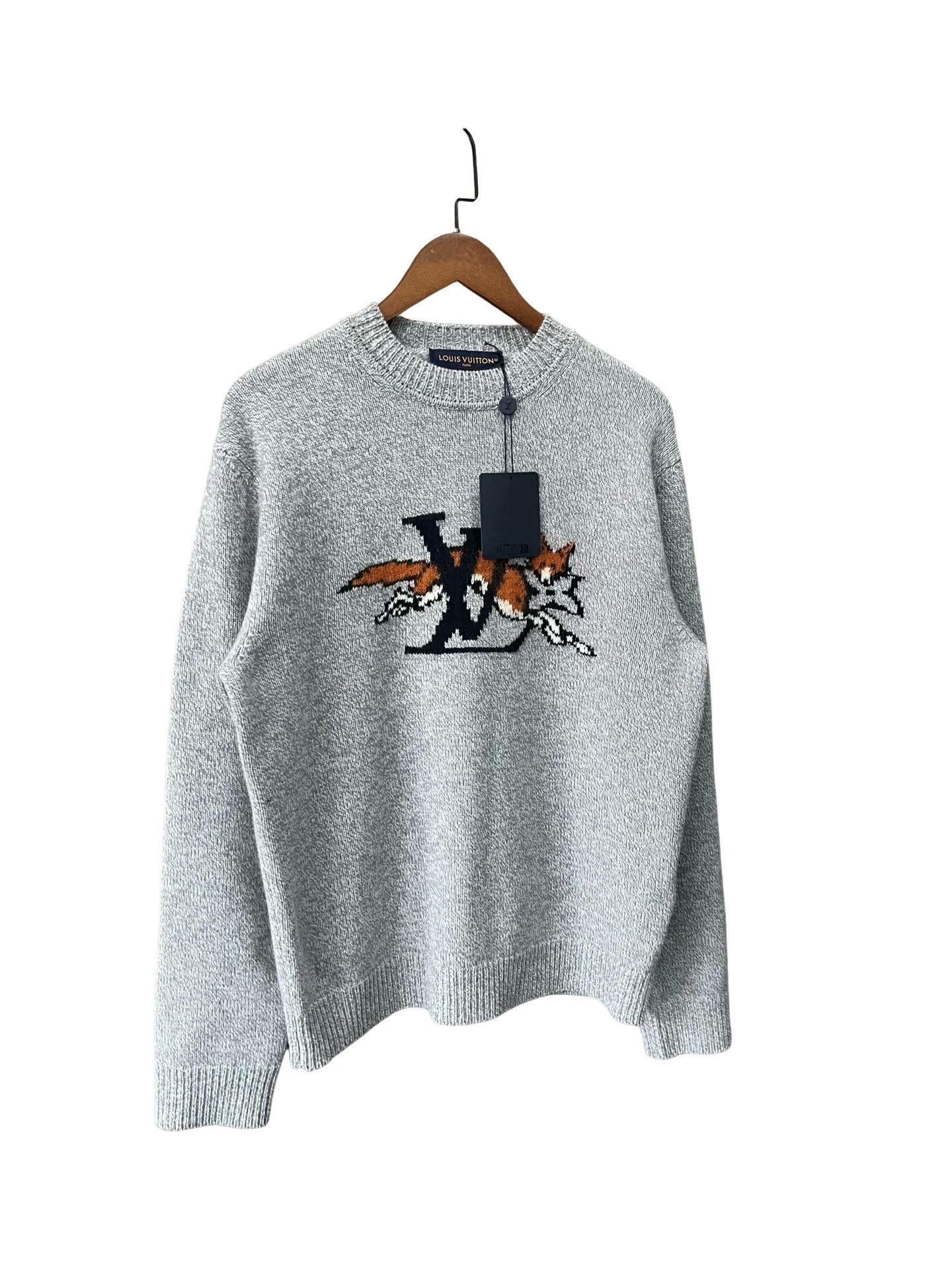 Louis Vuitton Louis Vuitton Fox Logo Knit Sweater Size M Size US M / EU 48-50 / 2 - 8 Thumbnail