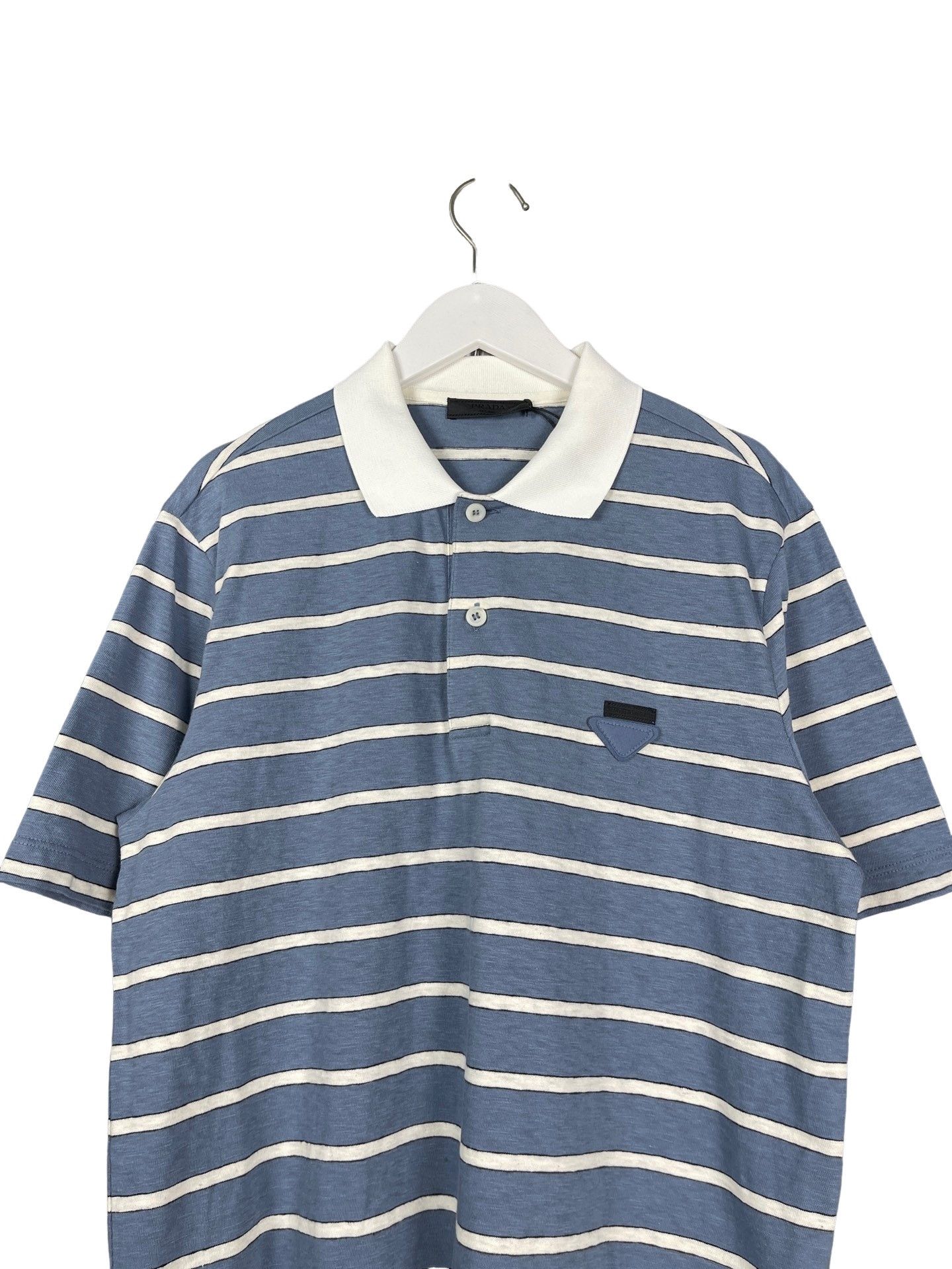 Prada Prada Striped Cotton Polo Shirt Size M Size US M / EU 48-50 / 2 - 3 Thumbnail