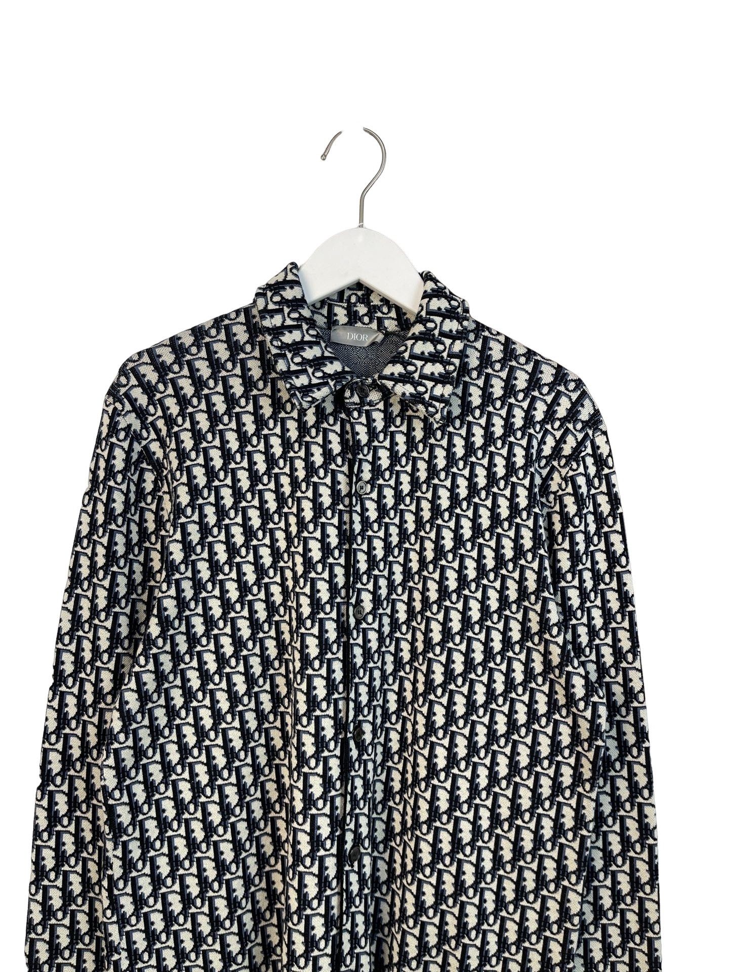 Dior Dior Oblique Motif Cotton Knit Shirt Size XS Size US XS / EU 42 / 0 - 3 Thumbnail