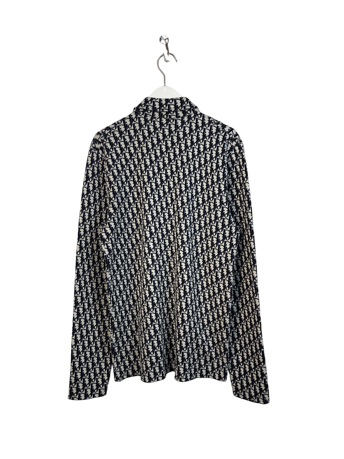 Dior Dior Oblique Motif Cotton Knit Shirt Size XS Size US XS / EU 42 / 0 - 2 Thumbnail