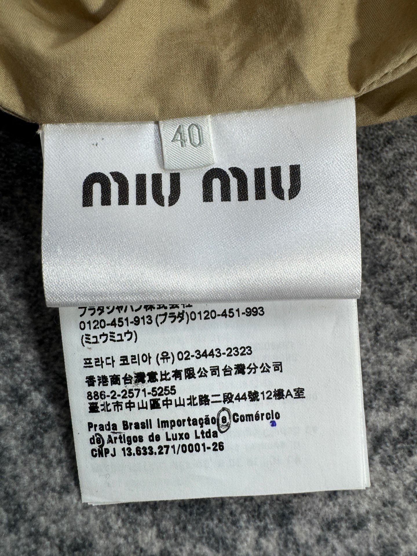 Miu Miu Miu Miu Logo Embroidered Khaki Jacket IT 40 Size S / US 4 / IT 40 - 6 Thumbnail