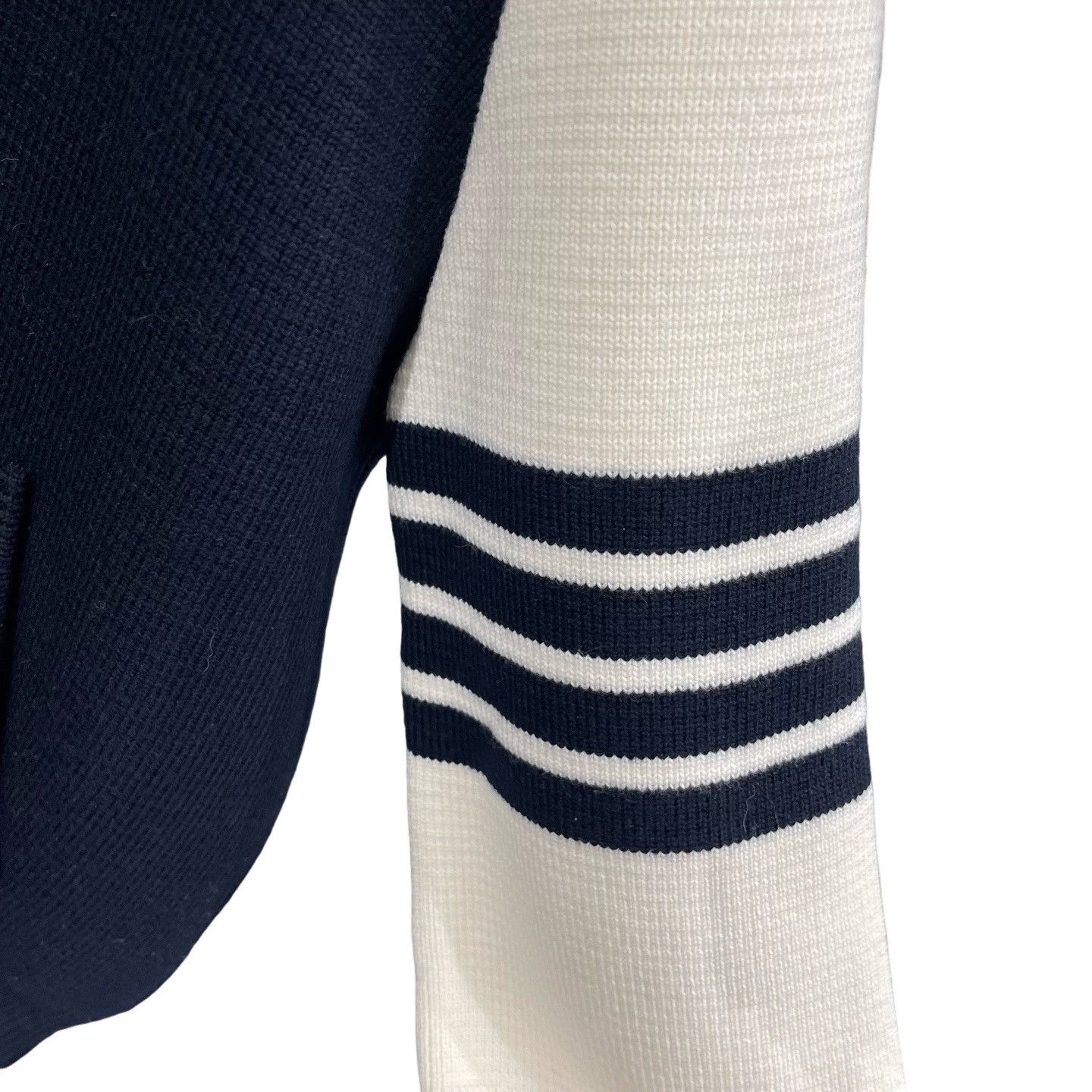 Thom Browne Thom Browne 4-Bar Wool Knit Bomber Size 2 Size US M / EU 48-50 / 2 - 5 Thumbnail