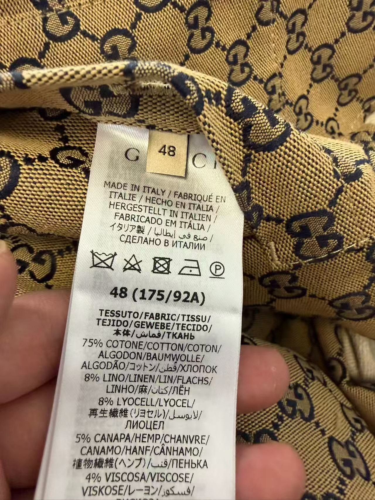 Gucci Gucci GG Monogram Web Stripe Denim Jacket 48 Size US M / EU 48-50 / 2 - 4 Thumbnail