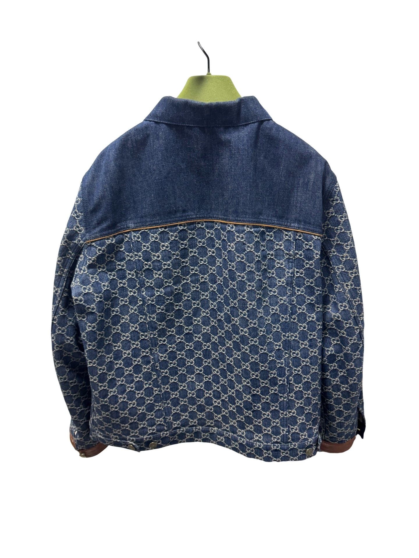 Gucci Gucci GG Monogram Patch Denim Jacket Size 48 Size US M / EU 48-50 / 2 - 2 Thumbnail