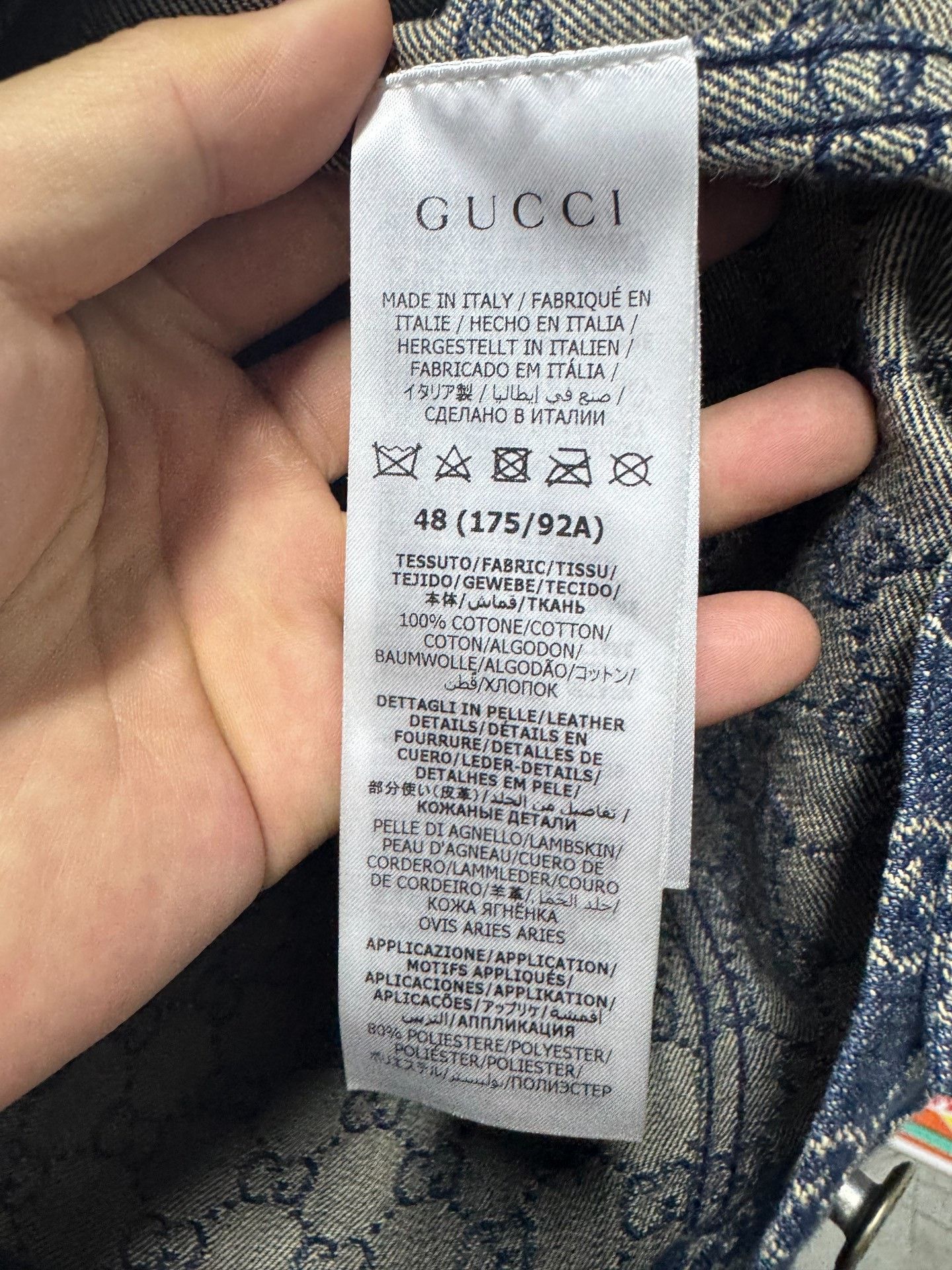 Gucci Gucci GG Monogram Patch Denim Jacket Size 48 Size US M / EU 48-50 / 2 - 4 Thumbnail