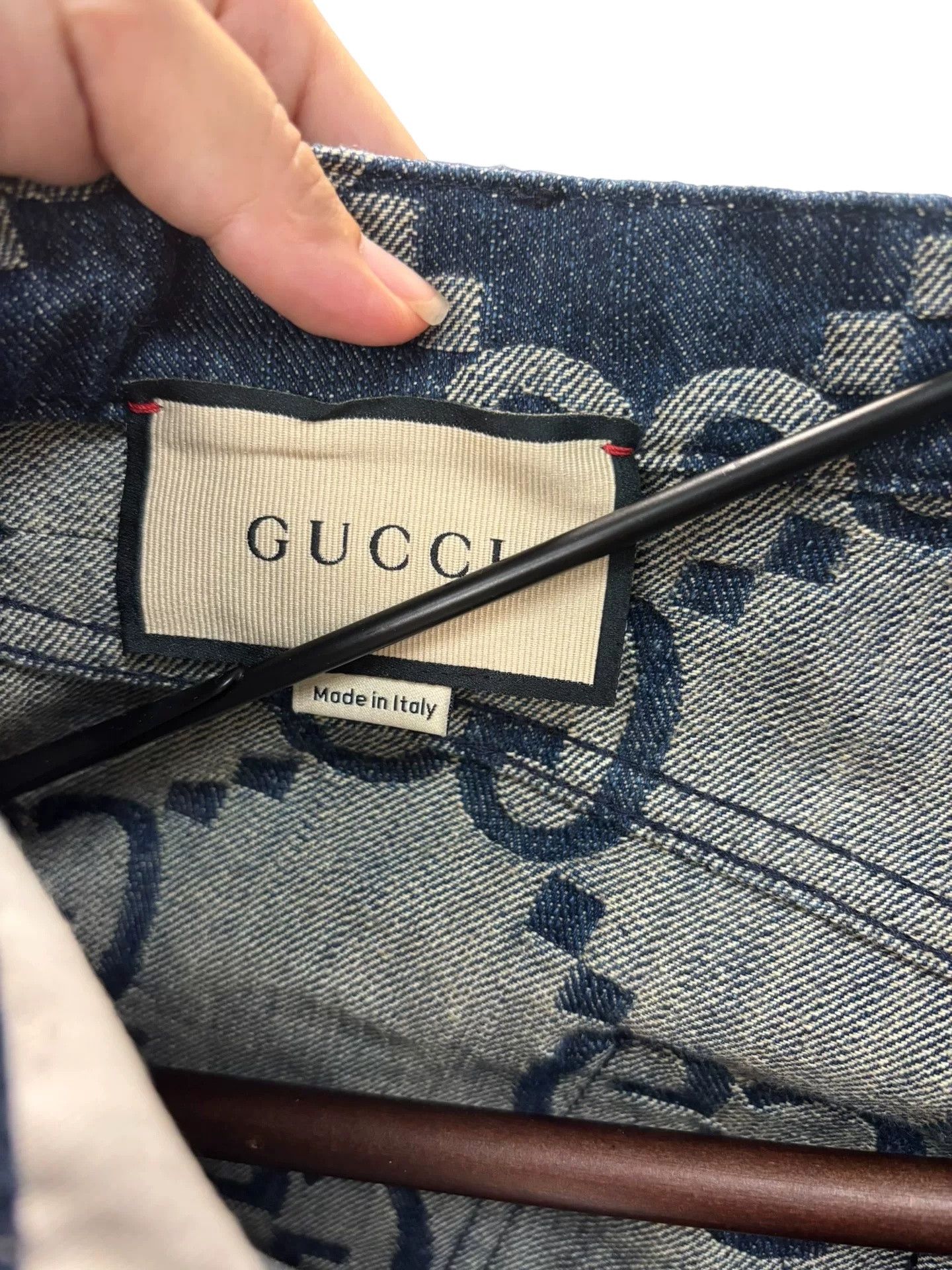 Gucci Gucci GG Monogram Jacquard Denim Jeans Size 24 Size 24" / US 00 / IT 34 - 5 Thumbnail