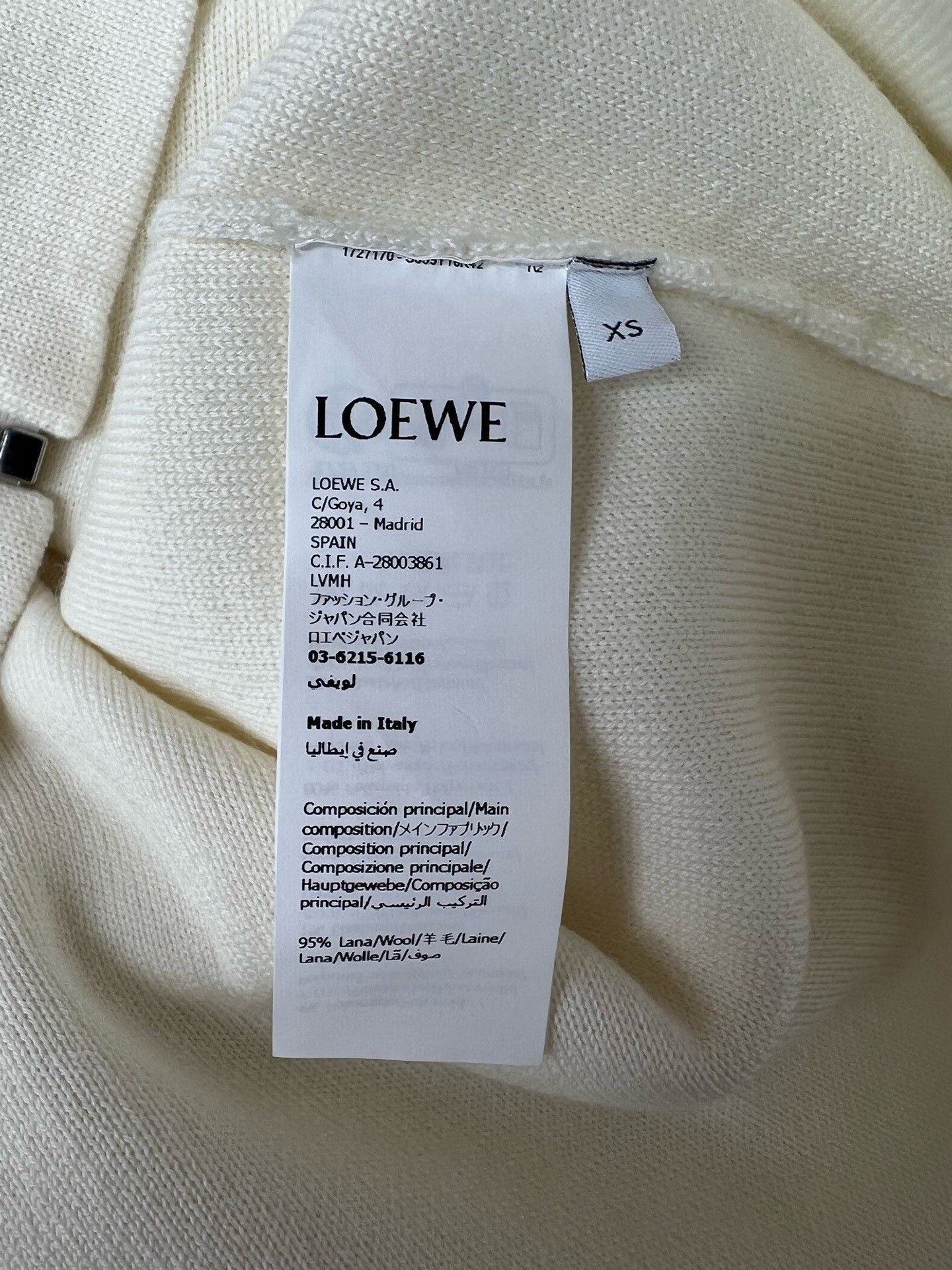 Loewe Loewe Anagram Embossed Wool Zip Hoodie XS Size XS / US 0-2 / IT 36-38 - 7 Thumbnail