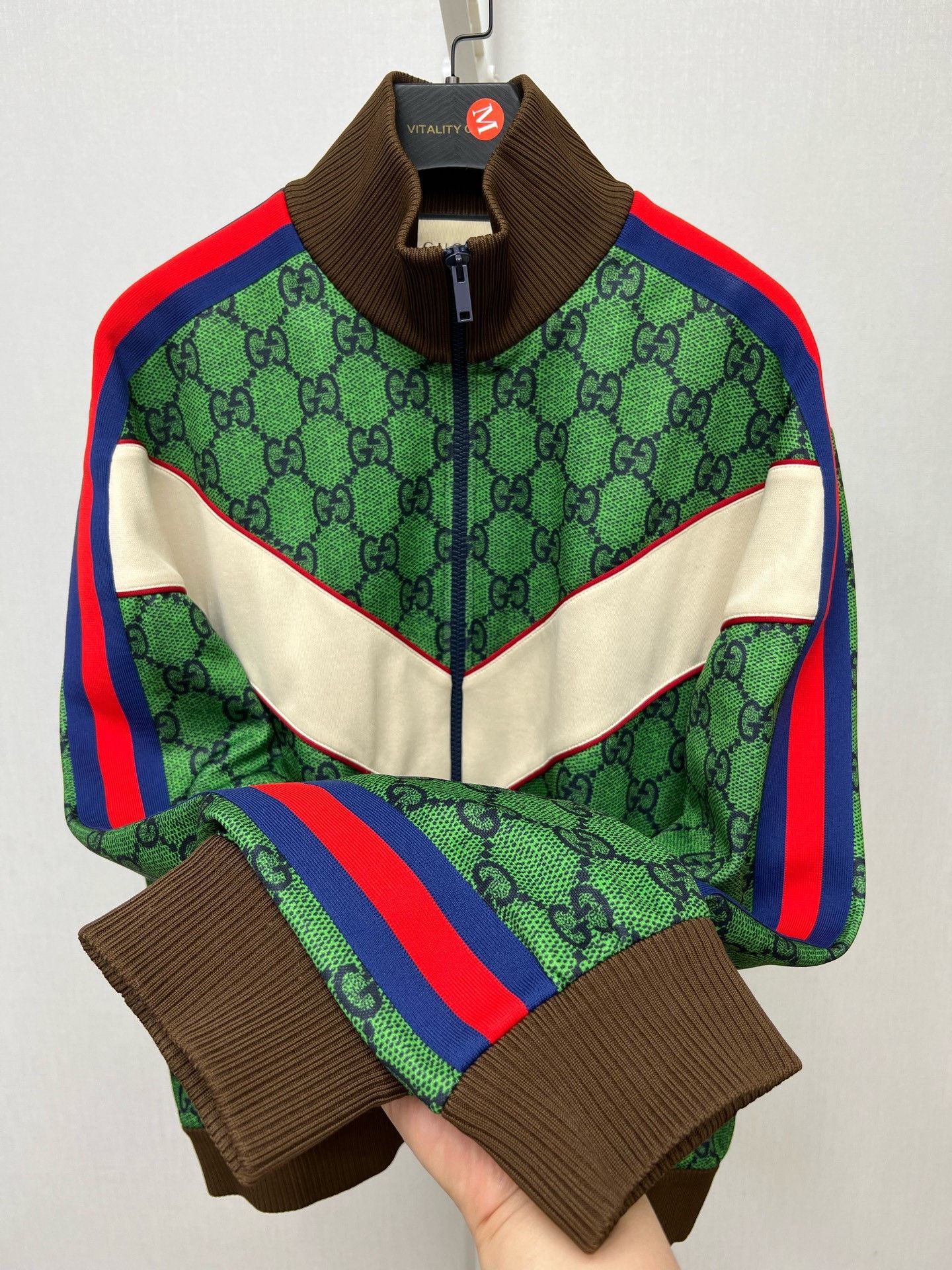 Gucci Gucci GG Monogram Zip Track Jacket Size M Size US M / EU 48-50 / 2 - 4 Thumbnail