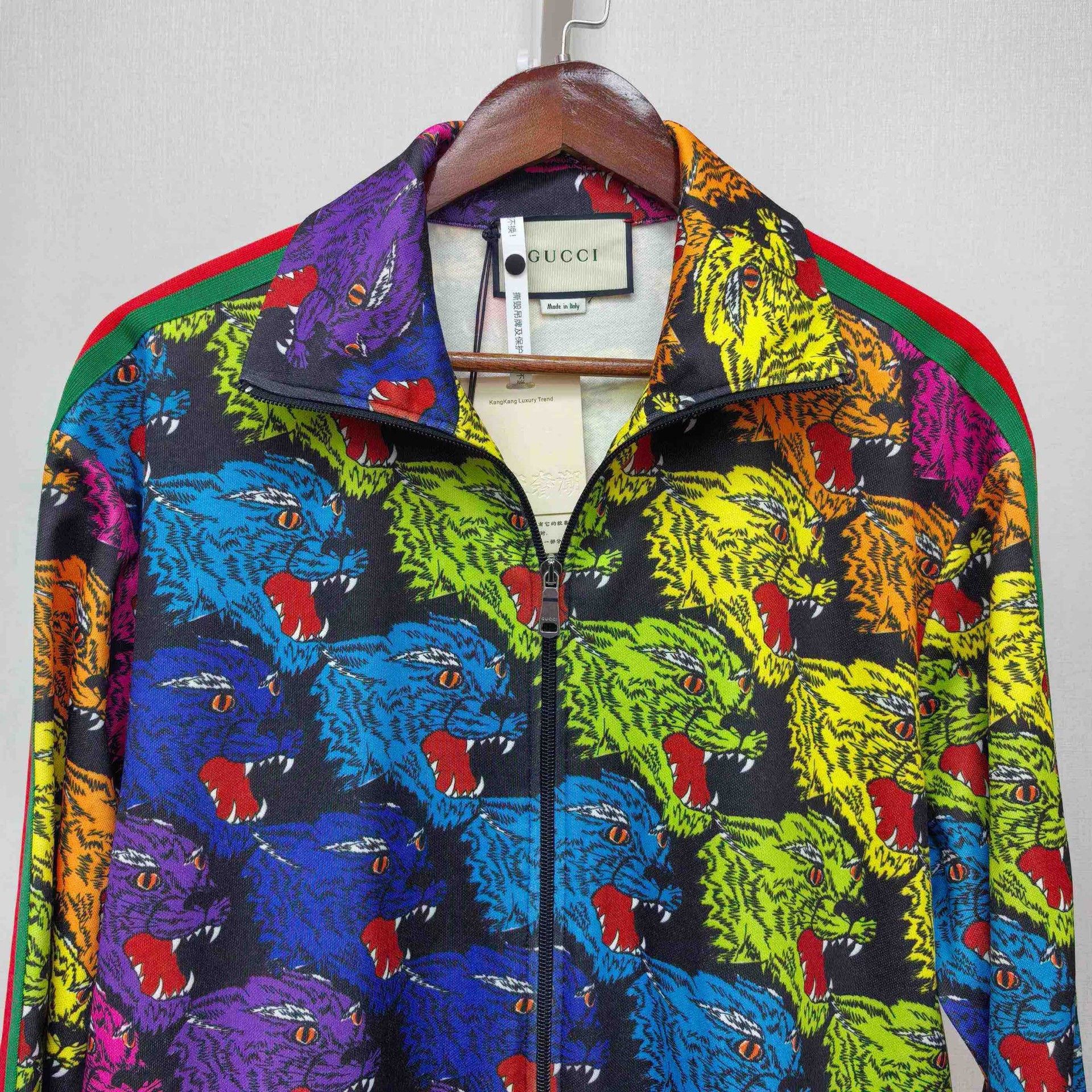 Gucci Gucci Tiger Head Print Zip Track Jacket XS Size US XS / EU 42 / 0 - 3 Thumbnail