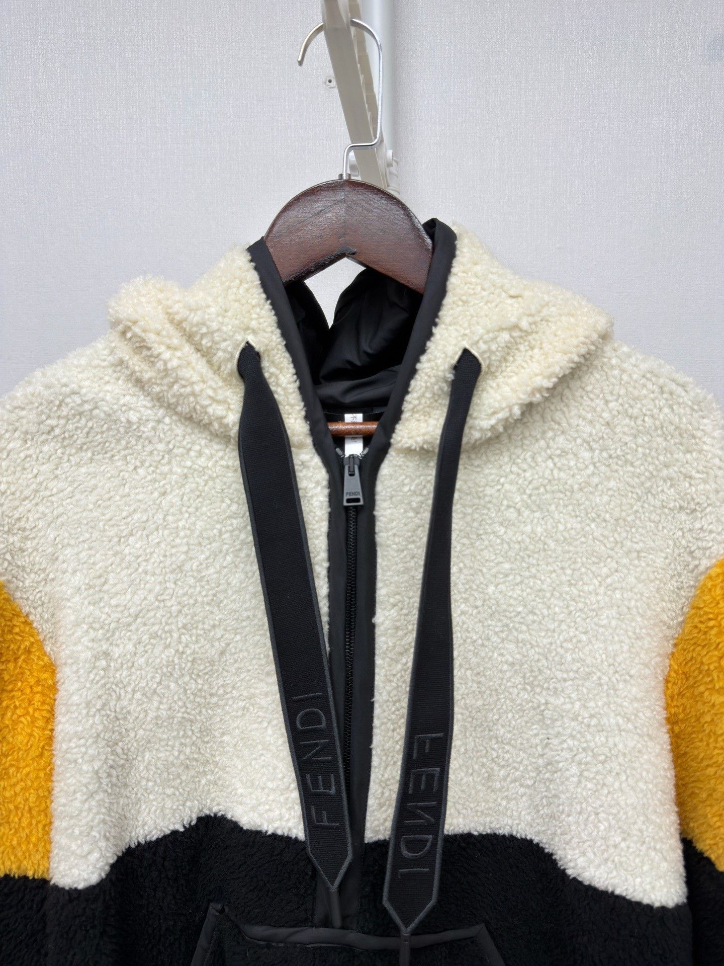 Fendi Fendi Wool Silk Fleece Half-Zip Hoodie Size 52 Size US L / EU 52-54 / 3 - 3 Thumbnail