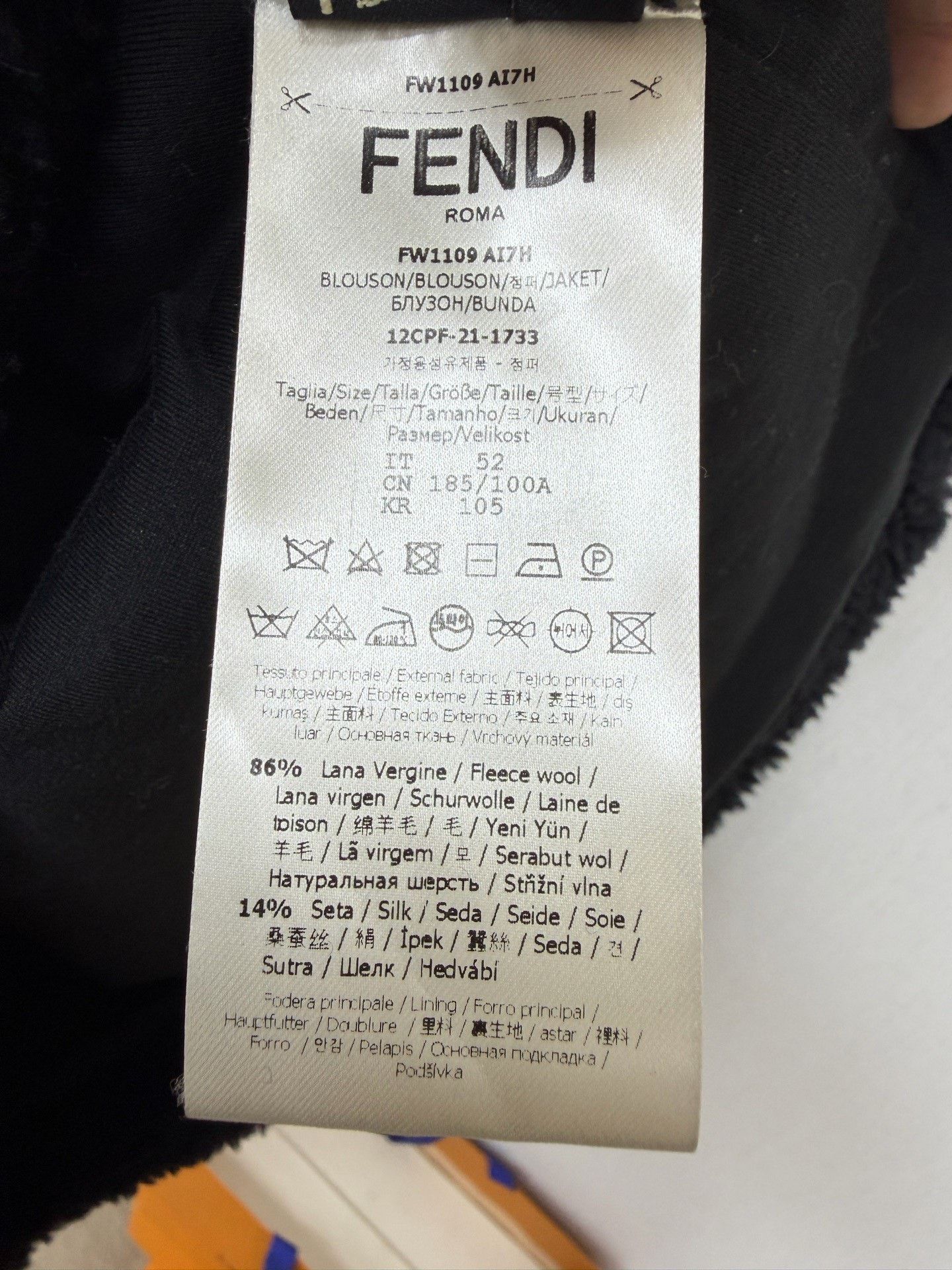 Fendi Fendi Wool Silk Fleece Half-Zip Hoodie Size 52 Size US L / EU 52-54 / 3 - 8 Thumbnail