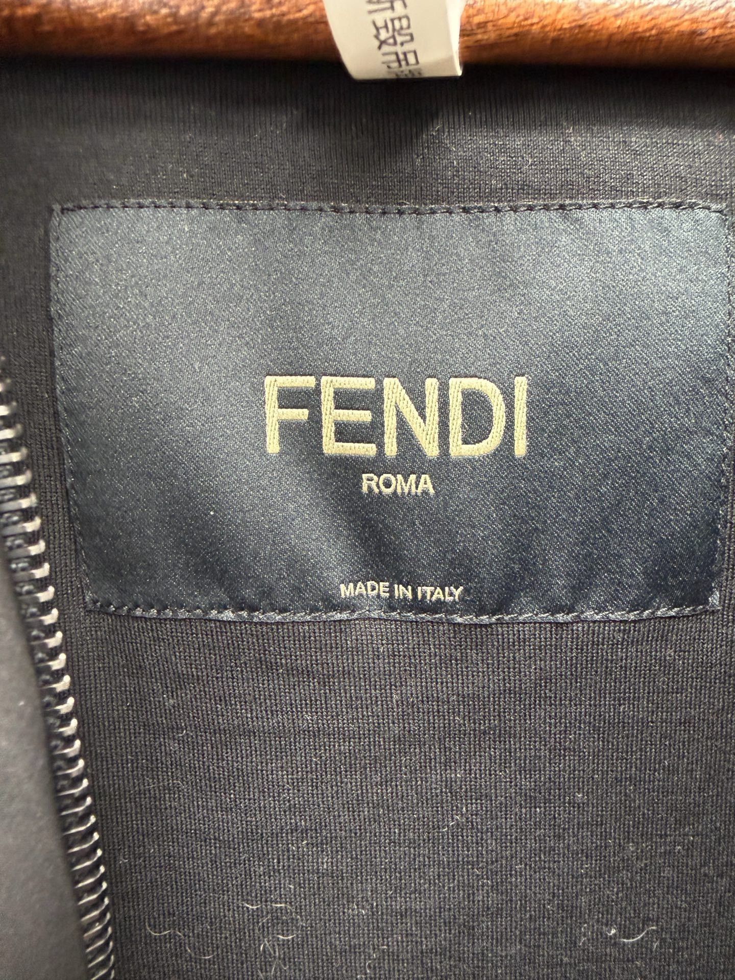 Fendi Fendi Wool Silk Fleece Half-Zip Hoodie Size 52 Size US L / EU 52-54 / 3 - 6 Thumbnail