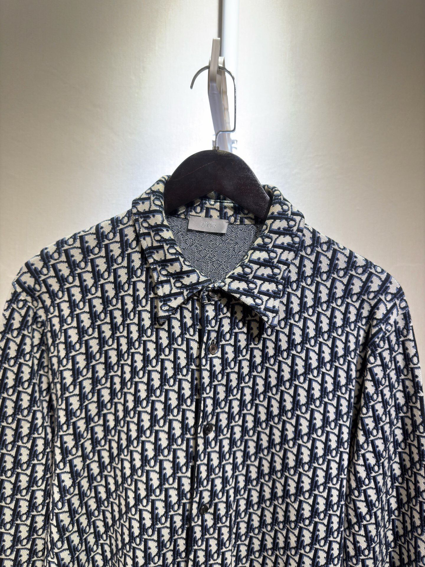 Dior Dior Oblique Monogram Knit Shirt Size M Size US M / EU 48-50 / 2 - 3 Thumbnail