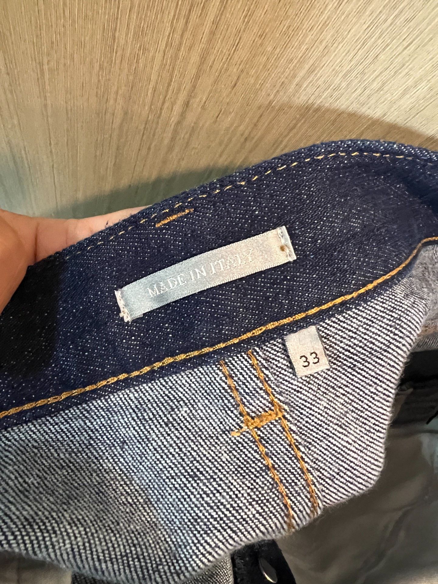 Dior Dior Oblique Monogram Cuff Denim Jeans 33 Size US 33 - 3 Thumbnail