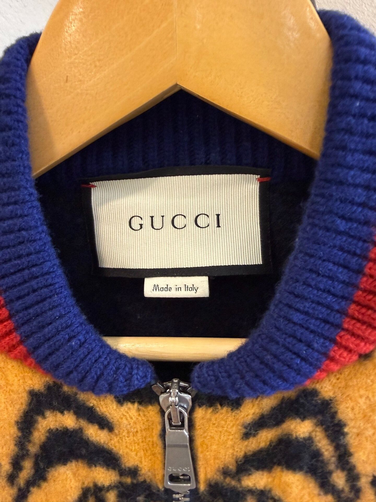 Gucci Gucci Tiger Head Wool Zip Cardigan Size S Size US S / EU 44-46 / 1 - 3 Thumbnail