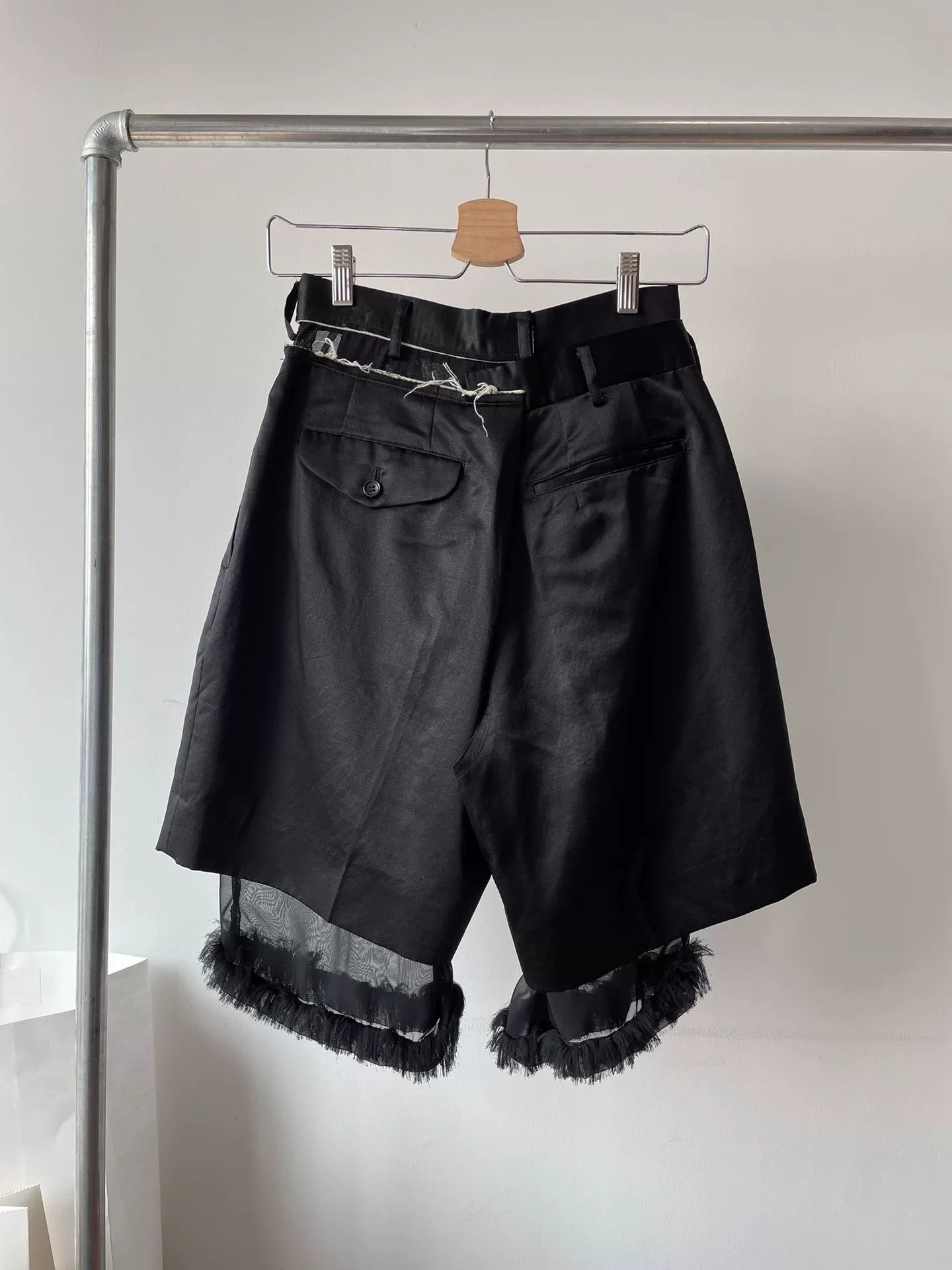 Rei Kawakubo Comme des Garçons Runway Two-Layer Shorts Size US 27 - 2 Thumbnail
