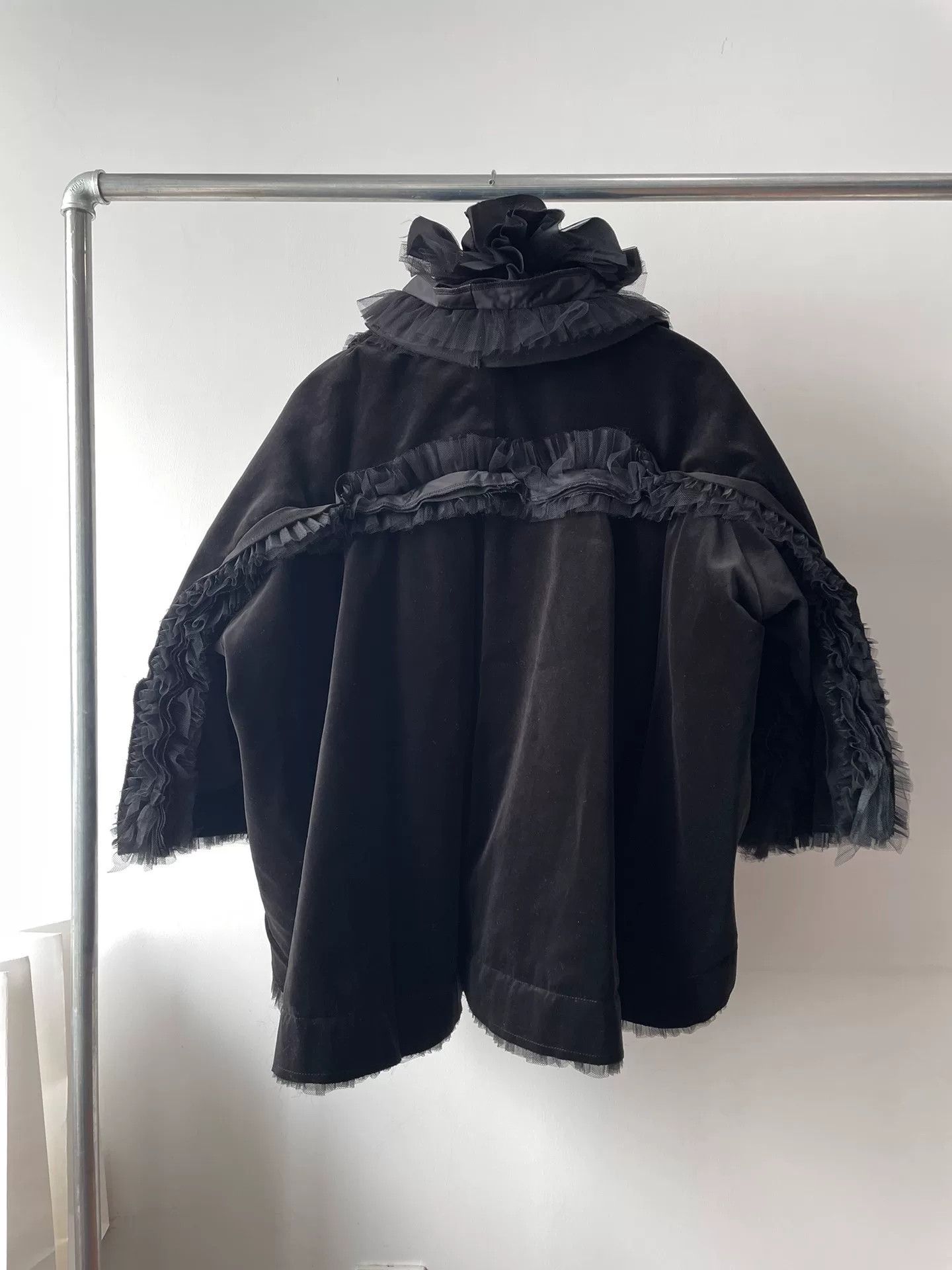 Comme des Garcons Comme des Garçons Black Velvet Coat Size S / US 4 / IT 40 - 2 Thumbnail
