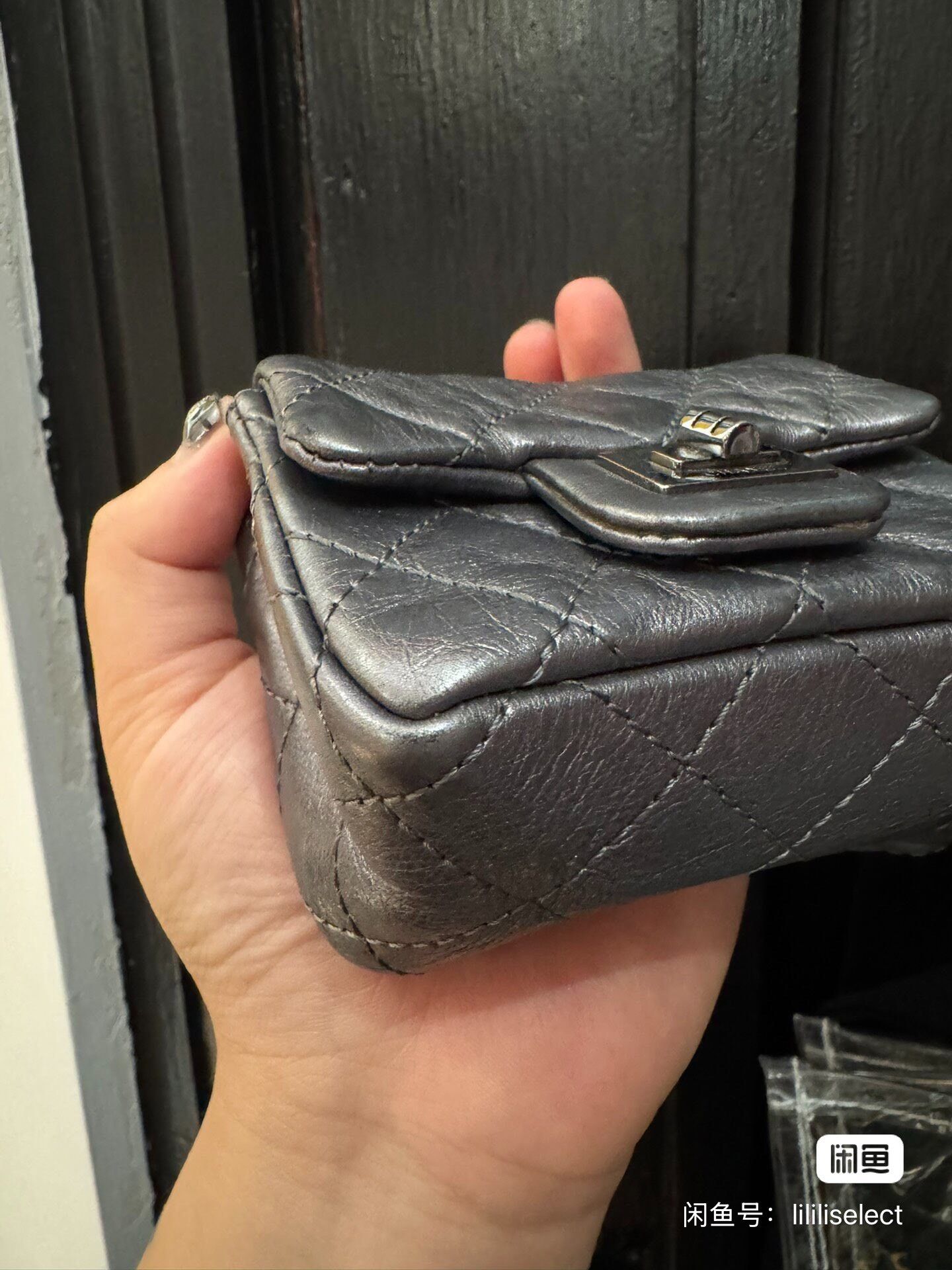 Chanel Chanel Vintage Silver Gray Hanging Sub-bag Size ONE SIZE - 3 Thumbnail