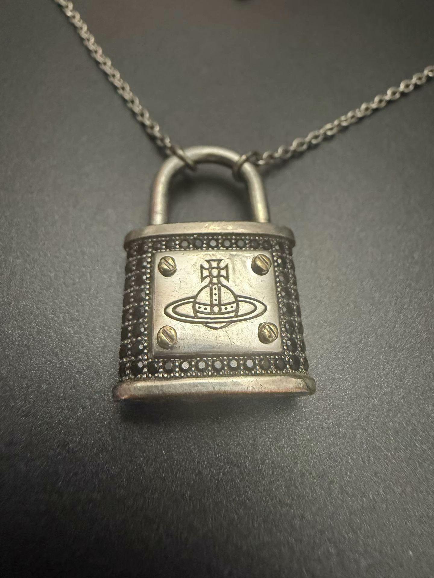 Vivienne Westwood Vivienne Westwood Saturn Lock Necklace Size ONE SIZE - 2 Thumbnail