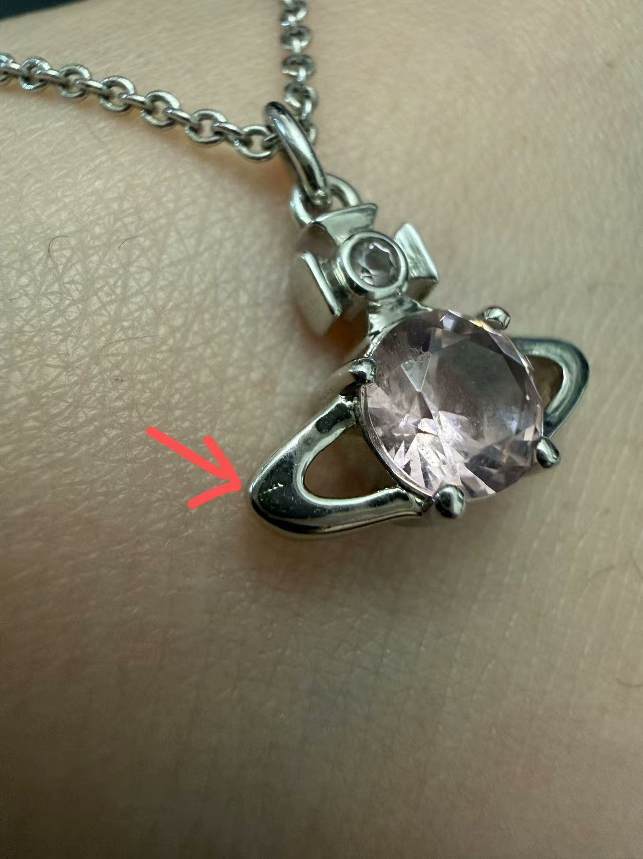 Vivienne Westwood Vivienne Westwood Reina Saturn Necklace Size ONE SIZE - 3 Thumbnail