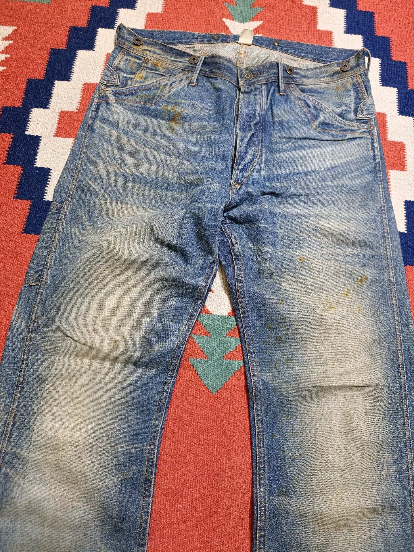 RRL Ralph Lauren RRL Double RL Distressed Jeans Size US 30 / EU 46 - 3 Thumbnail