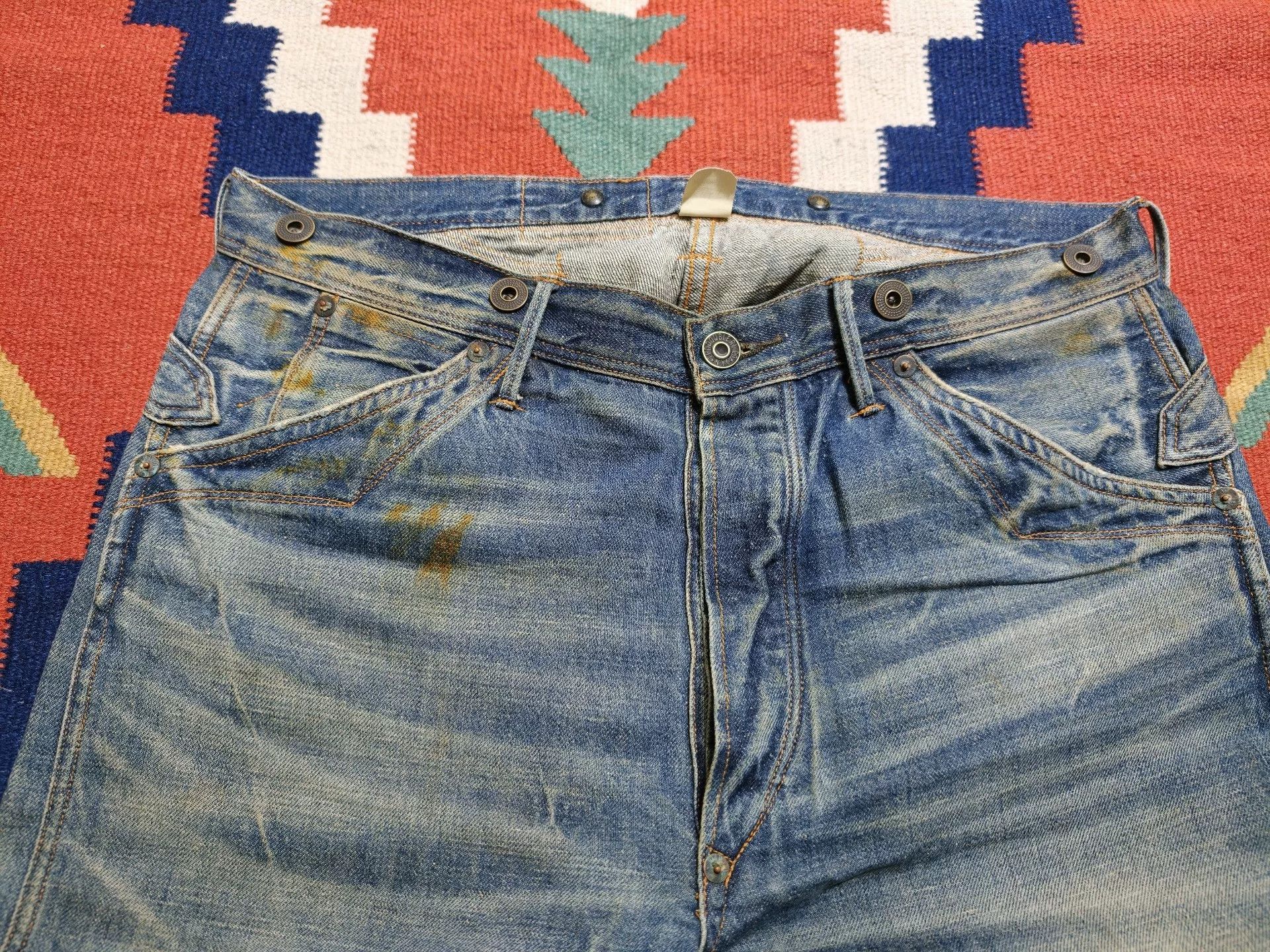 RRL Ralph Lauren RRL Double RL Distressed Jeans Size US 30 / EU 46 - 8 Thumbnail