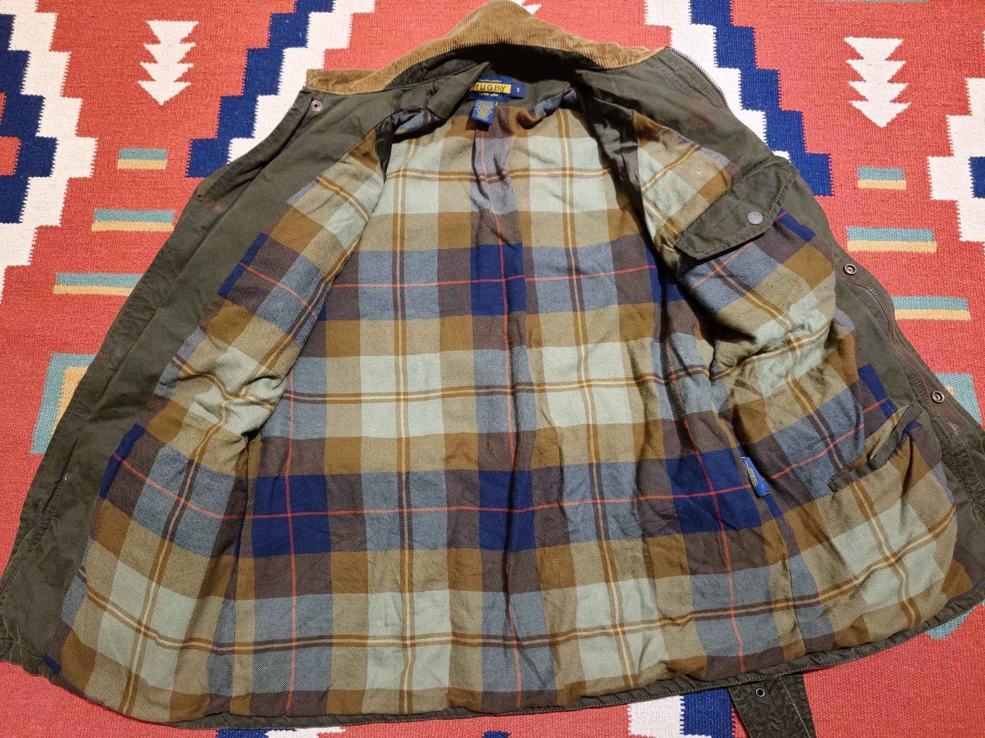 RRL Ralph Lauren RRL Berkshire Camo Oilcloth Jacket Size US S / EU 44-46 / 1 - 8 Thumbnail