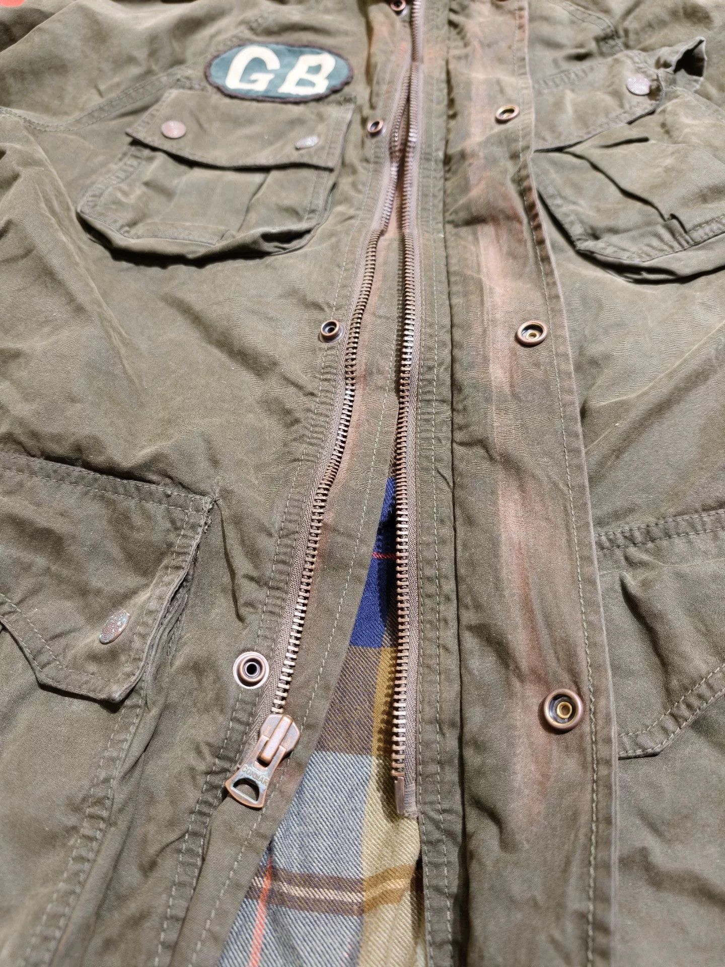 RRL Ralph Lauren RRL Berkshire Camo Oilcloth Jacket Size US S / EU 44-46 / 1 - 7 Thumbnail