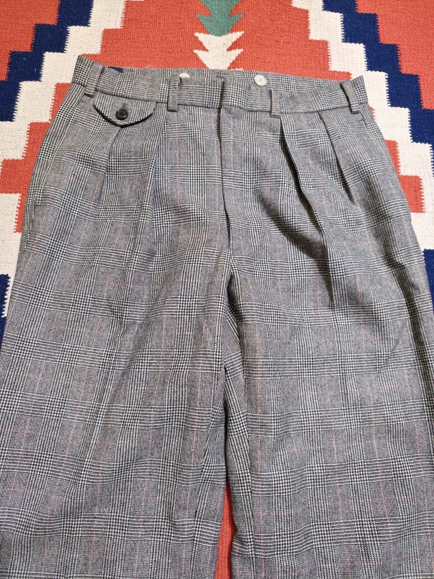 Polo Ralph Lauren Vintage Polo Ralph Lauren Wool Houndstooth Pants Size US 32 / EU 48 - 4 Thumbnail