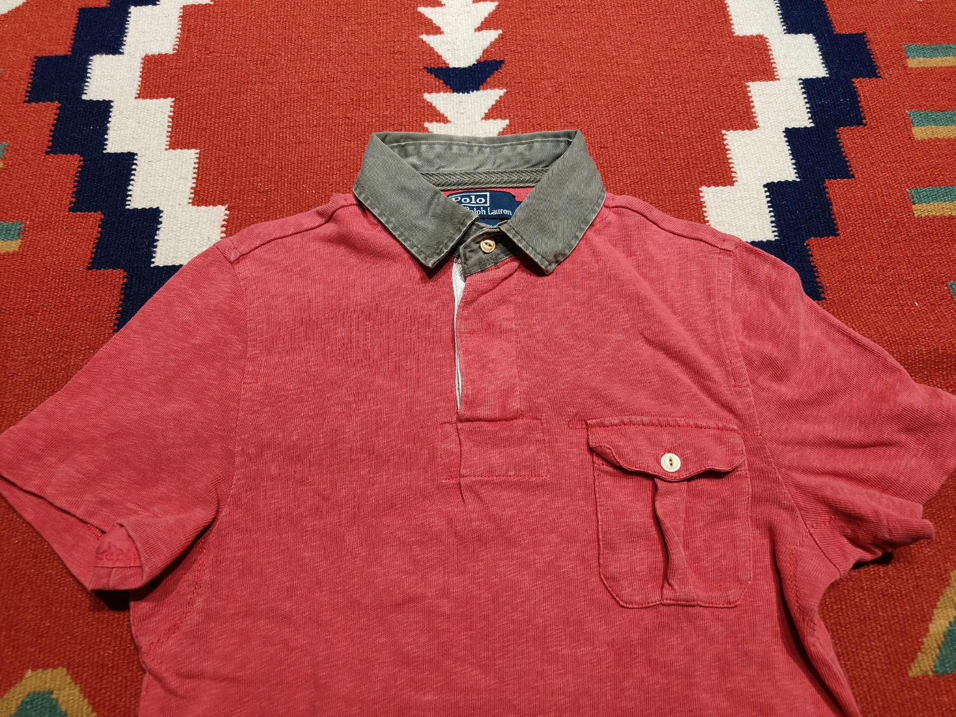 RRL Ralph Lauren Ralph Lauren Military Short-Sleeve Polo Size US M / EU 48-50 / 2 - 4 Thumbnail