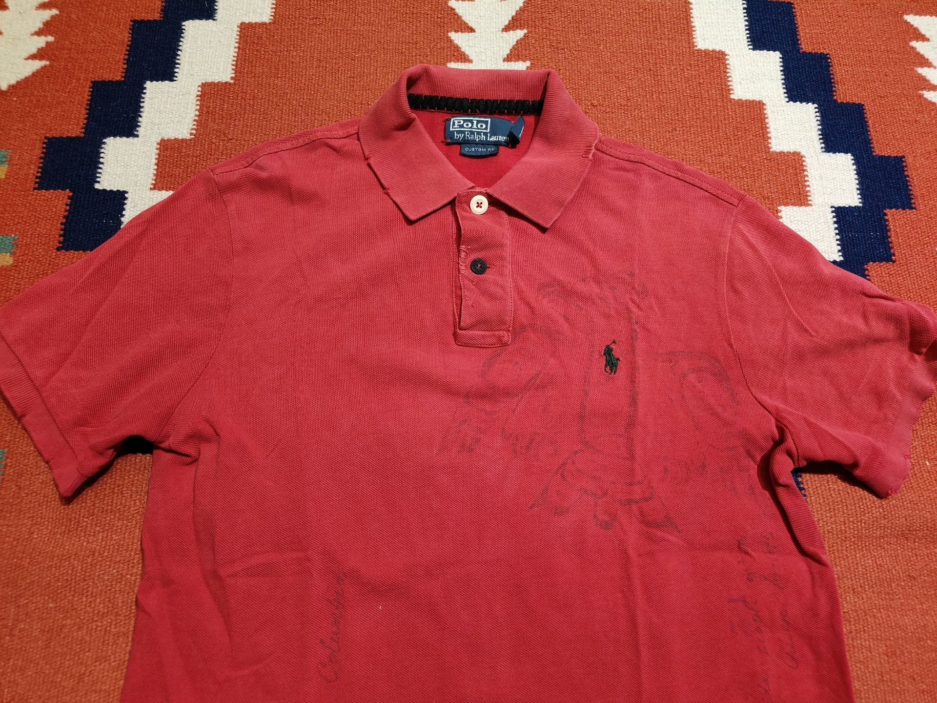 RRL Ralph Lauren RRL Vintage Navajo Southwest Polo Size US M / EU 48-50 / 2 - 2 Thumbnail