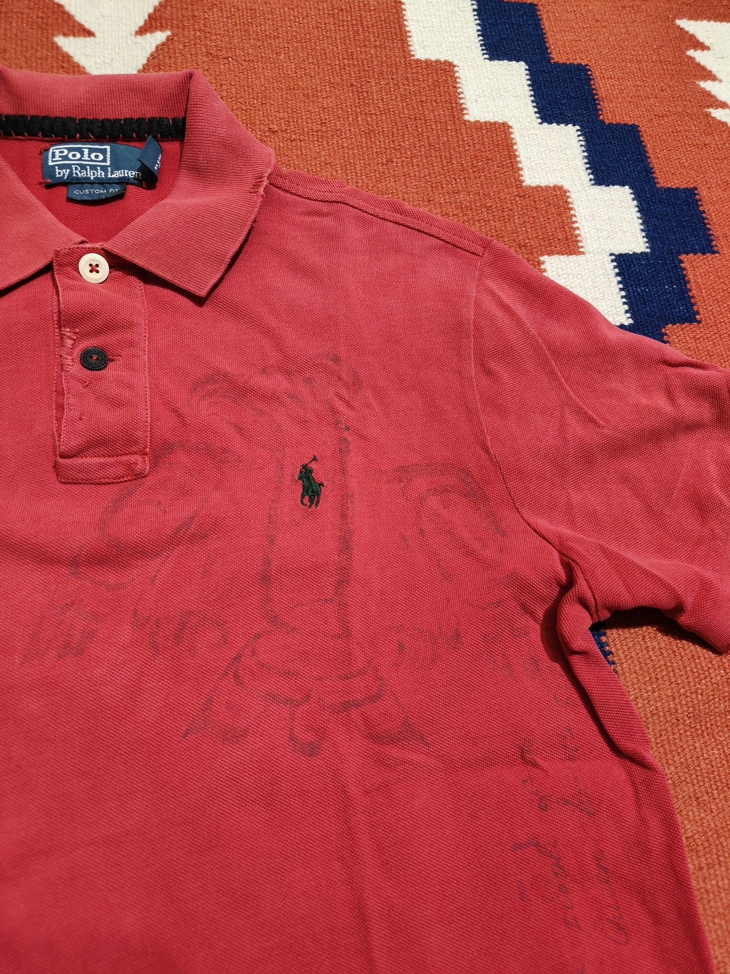 RRL Ralph Lauren RRL Vintage Navajo Southwest Polo Size US M / EU 48-50 / 2 - 4 Thumbnail
