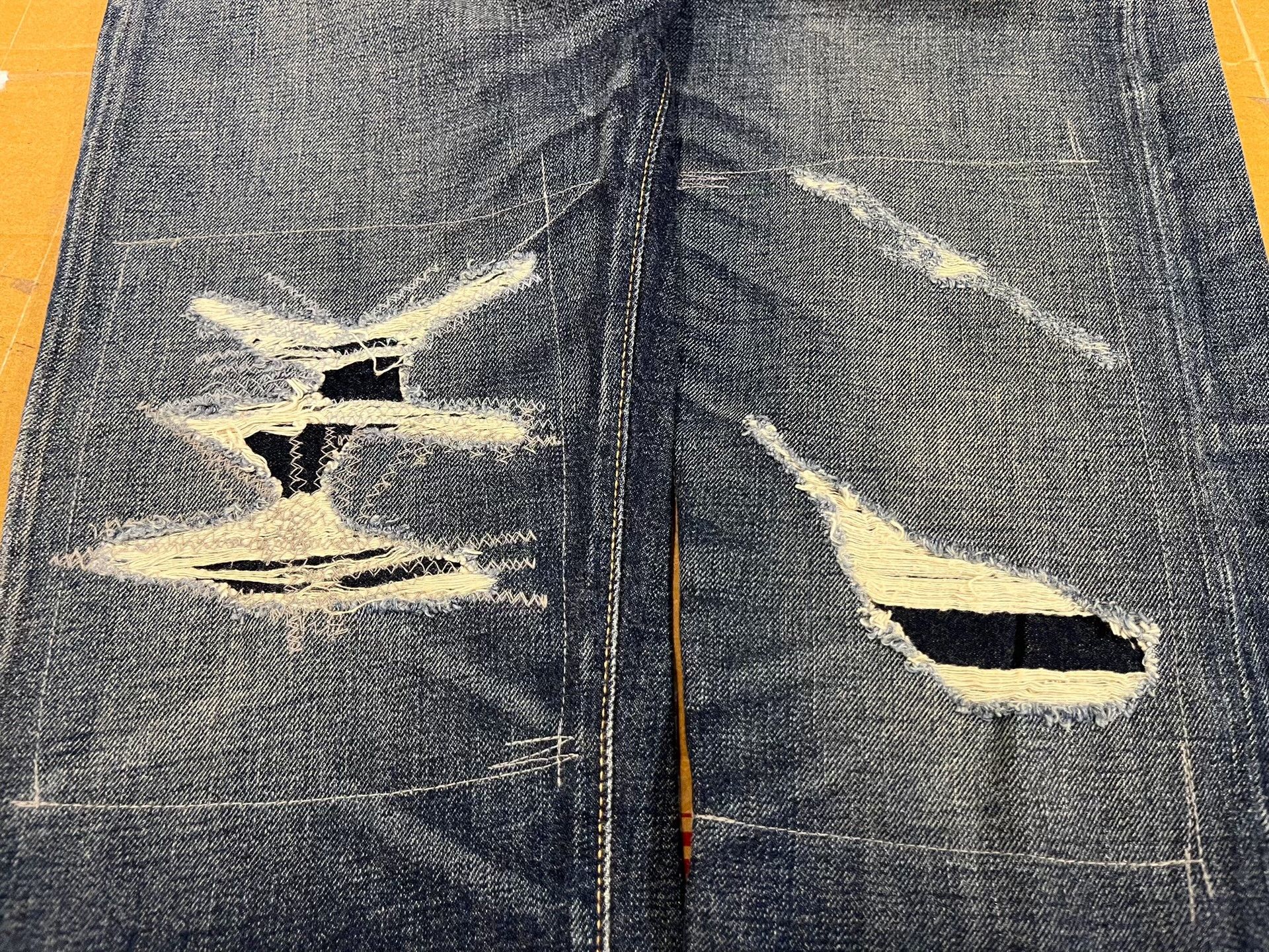 RRL Ralph Lauren RRL Distressed Patched Vintage Jeans Size US 31 - 5 Thumbnail